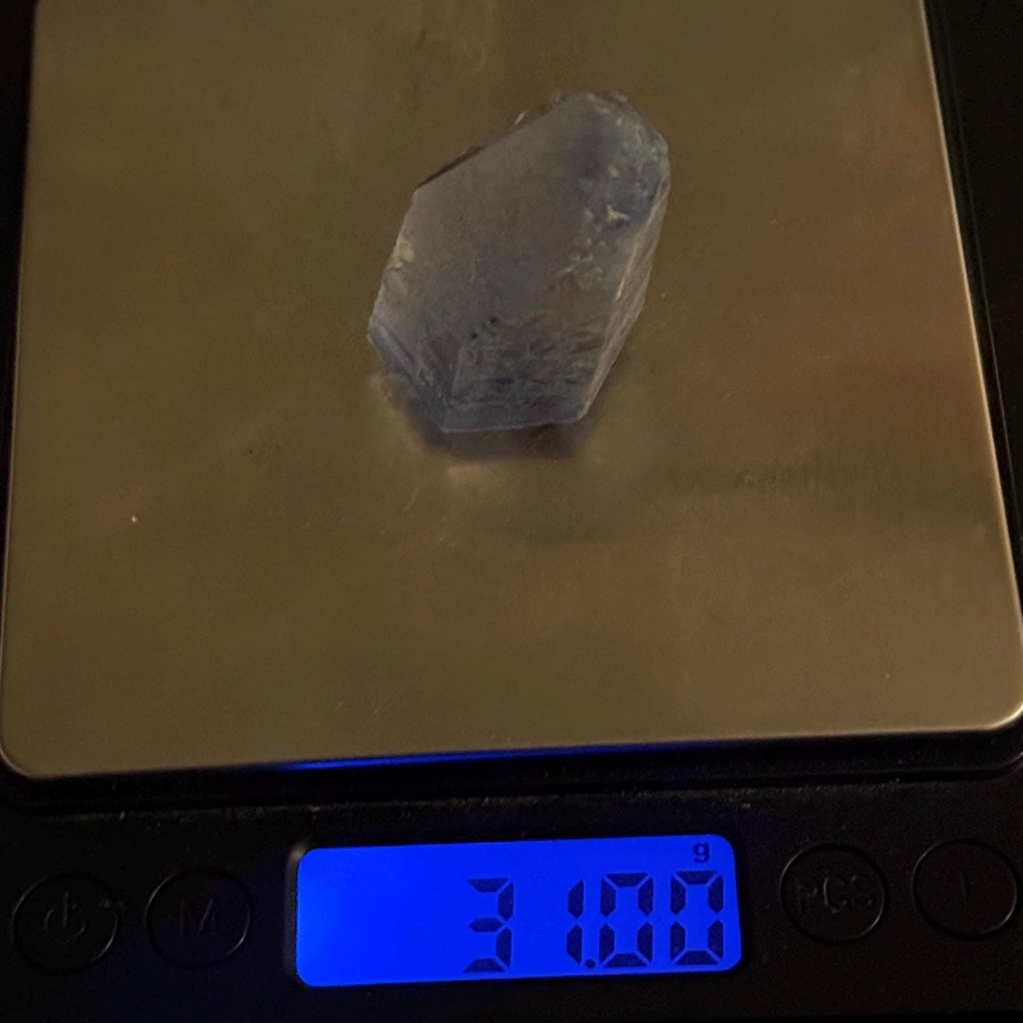 Rare Blue Dumortierite Crystal: Brazilian Gemstone for Reiki and Meditation, 31.00g/155ct