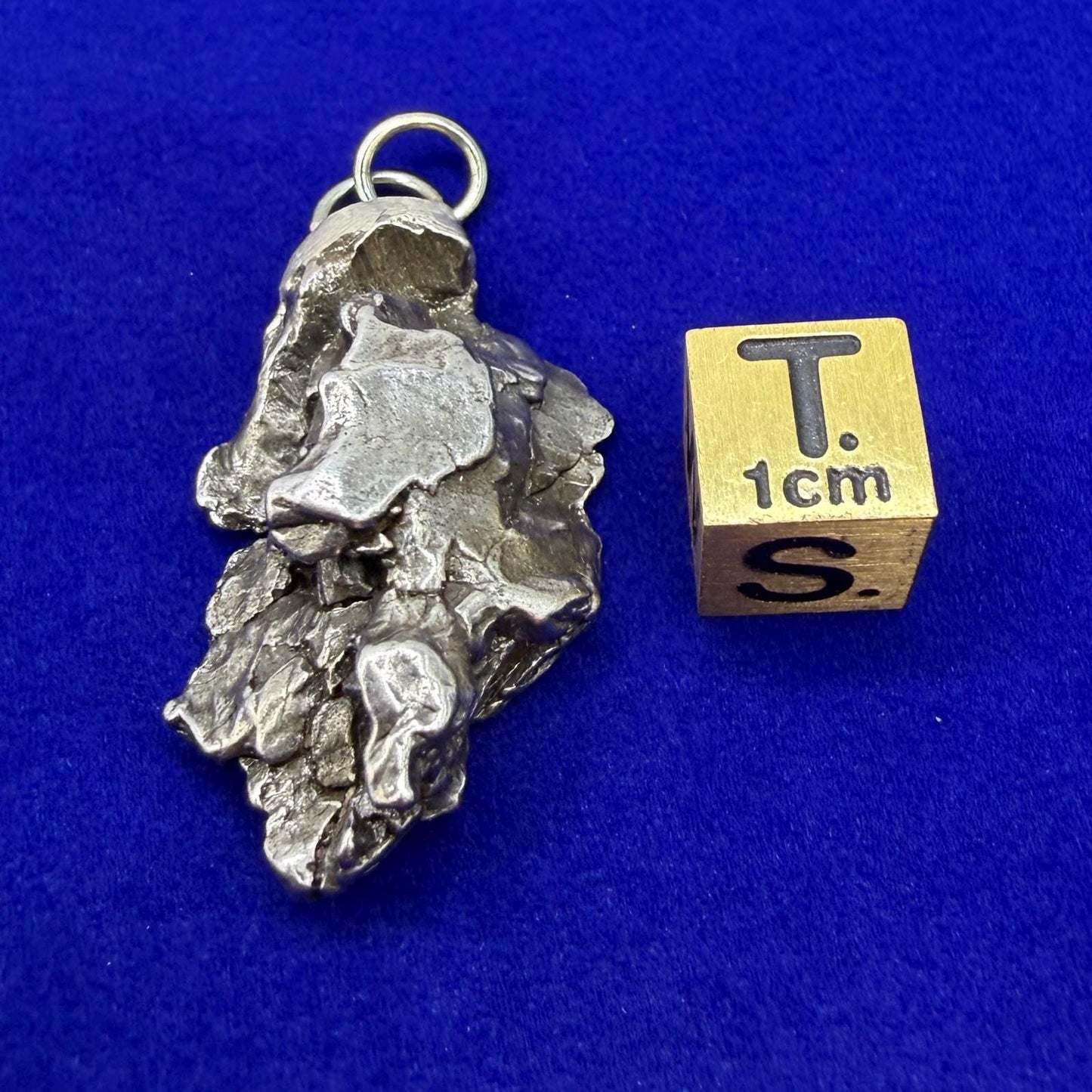 Campo del Cielo Meteorite Pendant, Authentic Astronomy Gift, Cosmic Jewelry, 17.51 grams