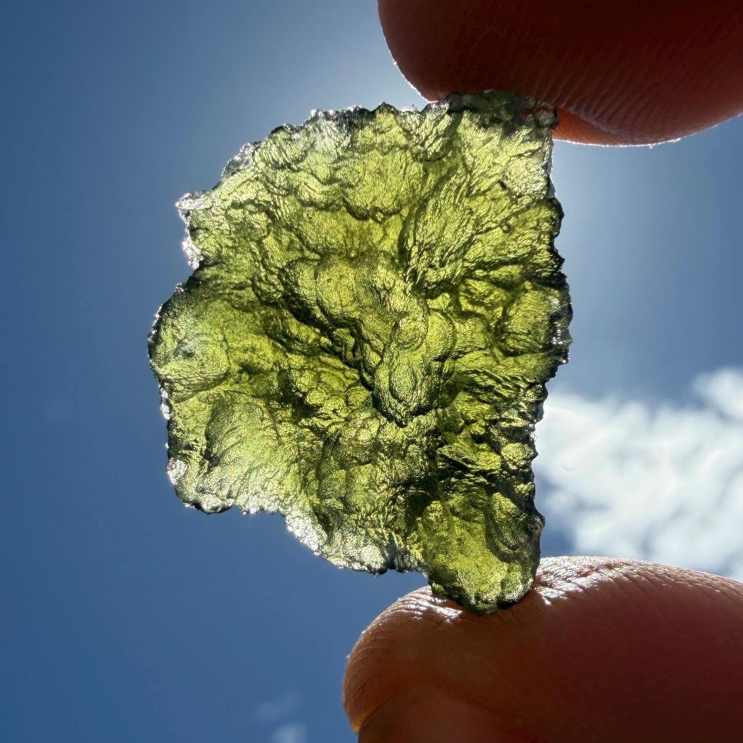 Authentic Moldavite Tektite Specimen, Czech Republic, 4.92 grams