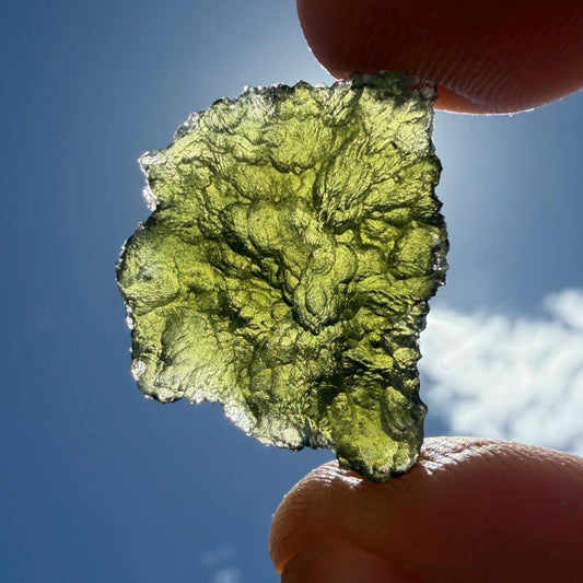 Authentic Moldavite Tektite Specimen, Czech Republic, 4.92 grams