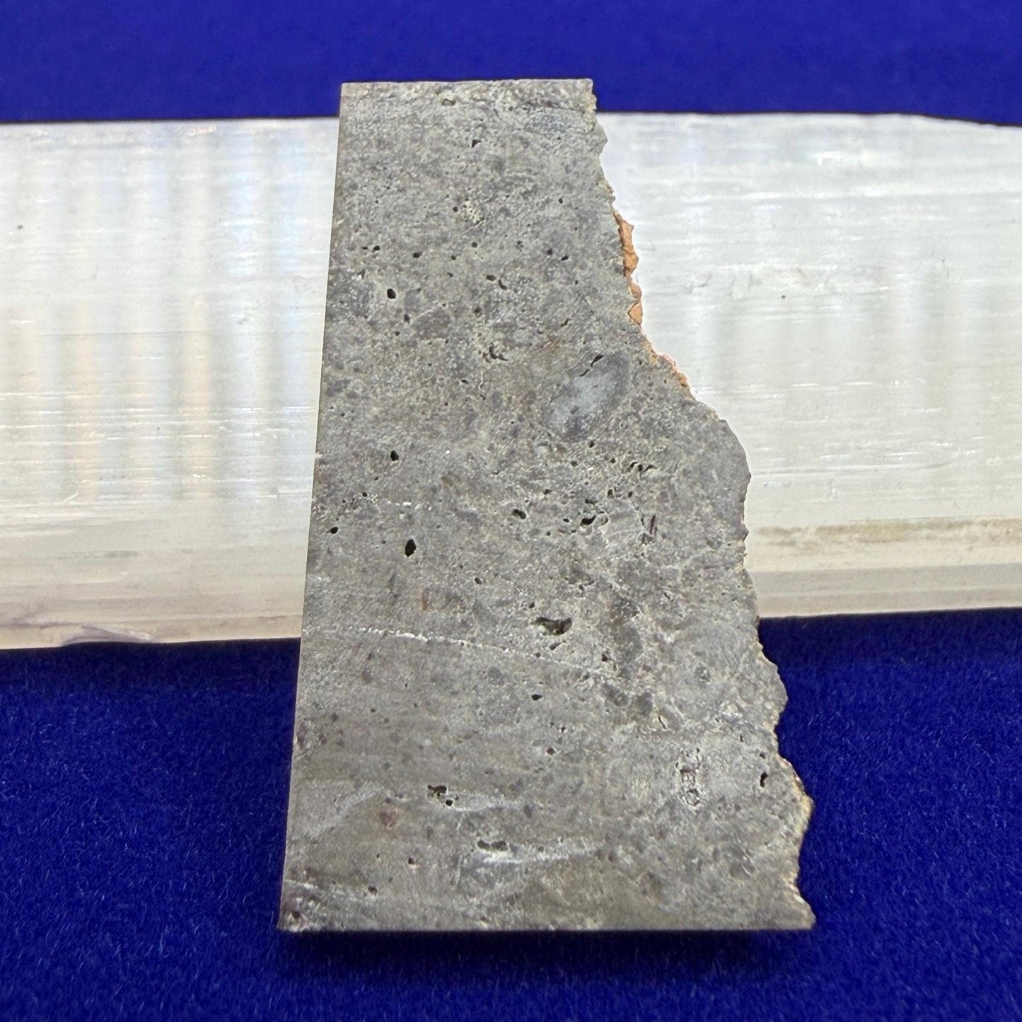 NWA 16315 Lunar Melt Breccia Meteorite Slice, Authentic Moon Rock, Mauritania, 1.43g