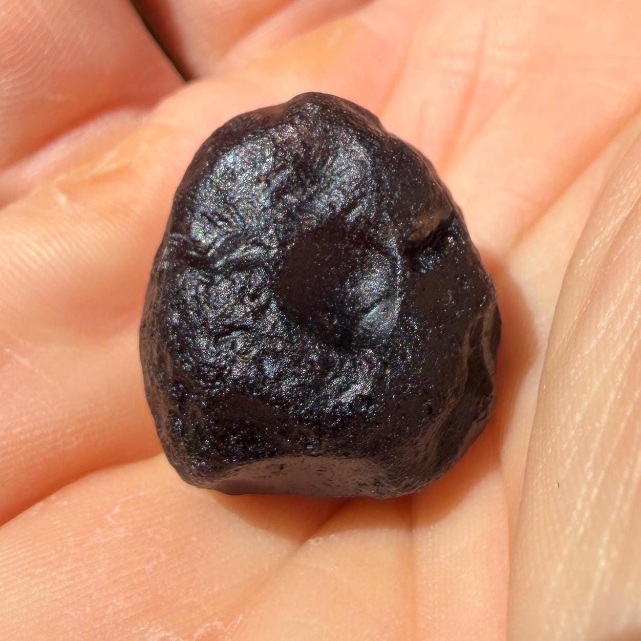 Saffordite Stone, Rare Cintamani, Arizona Tektite, 9.48 Grams
