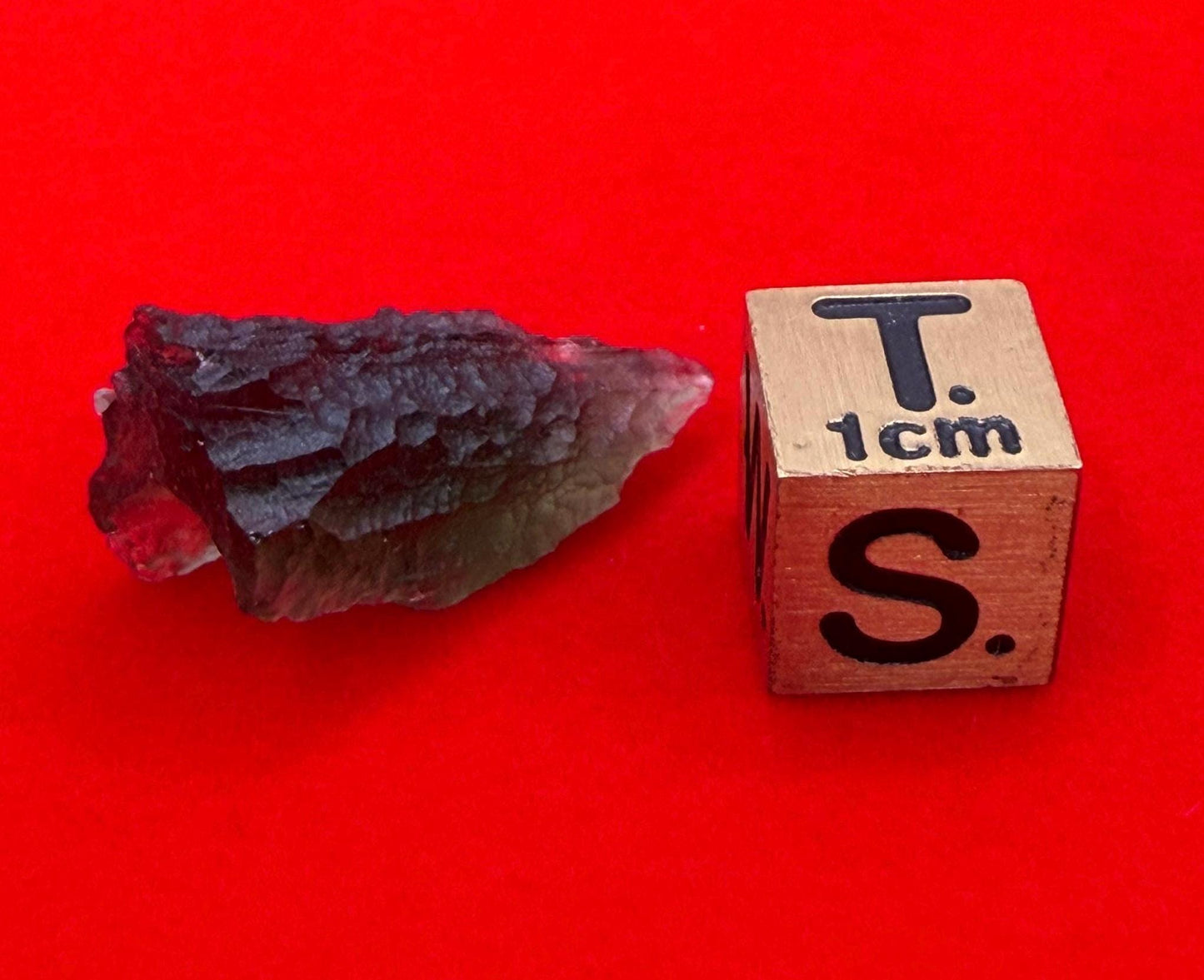 Authentic Moldavite Tektite Specimen: 2.17 grams, Reiki Talisman