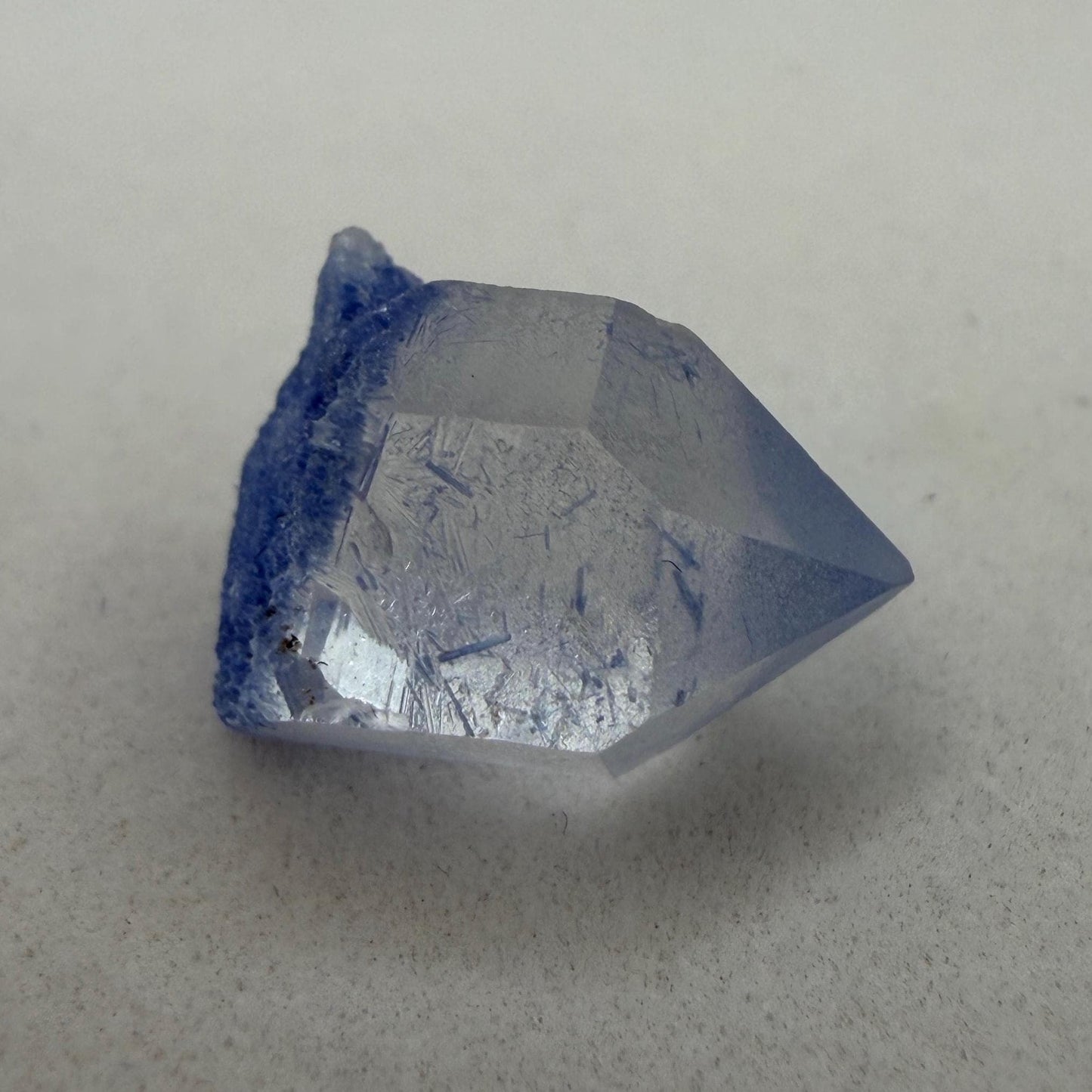 Brazilian Dumortierite Crystal- Blue Crystal Point, Rare Micro Specimen, 2.22g/11.1ct
