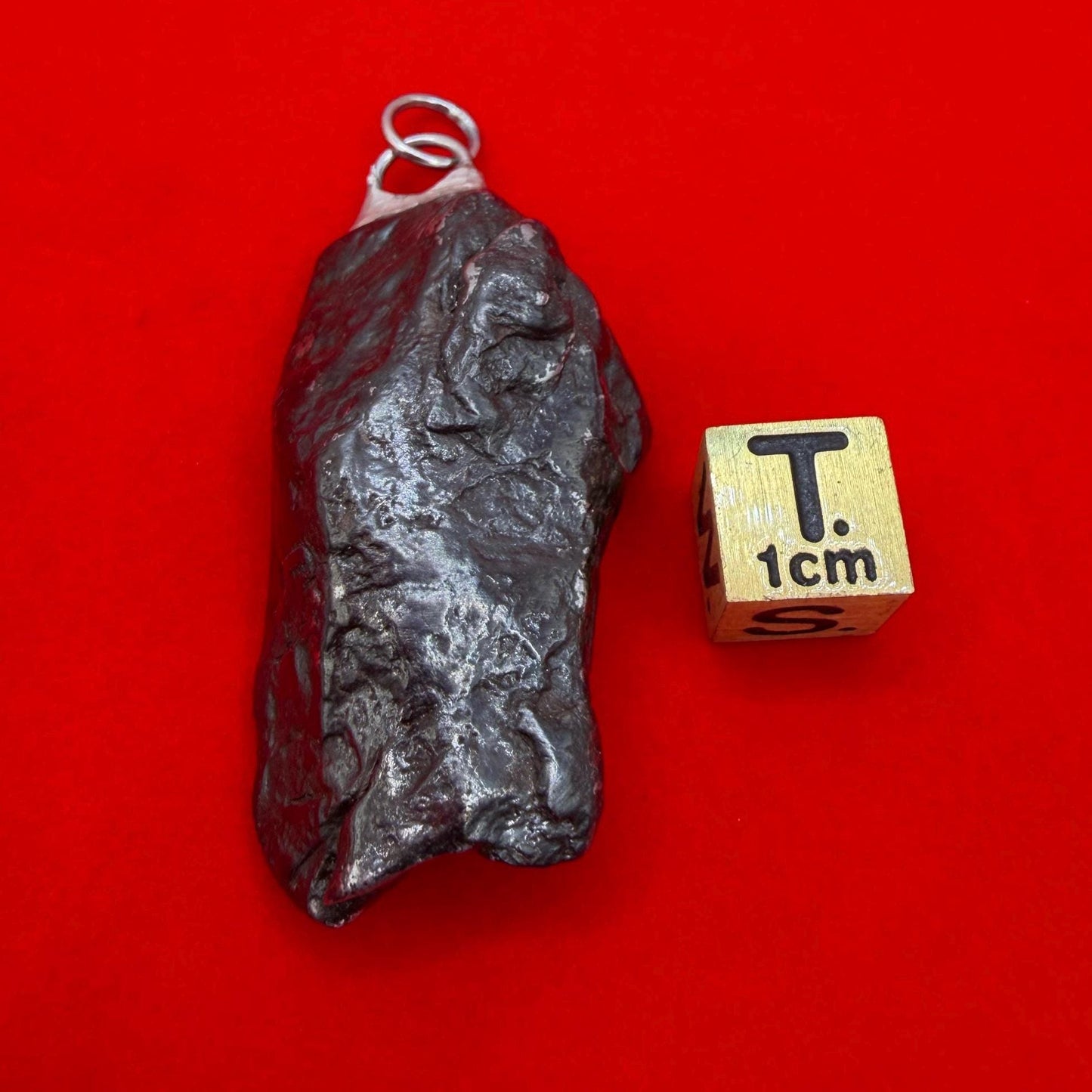 Aletai Meteorite Pendant: Celestial Space Jewelry, Space Gift, 41.32g