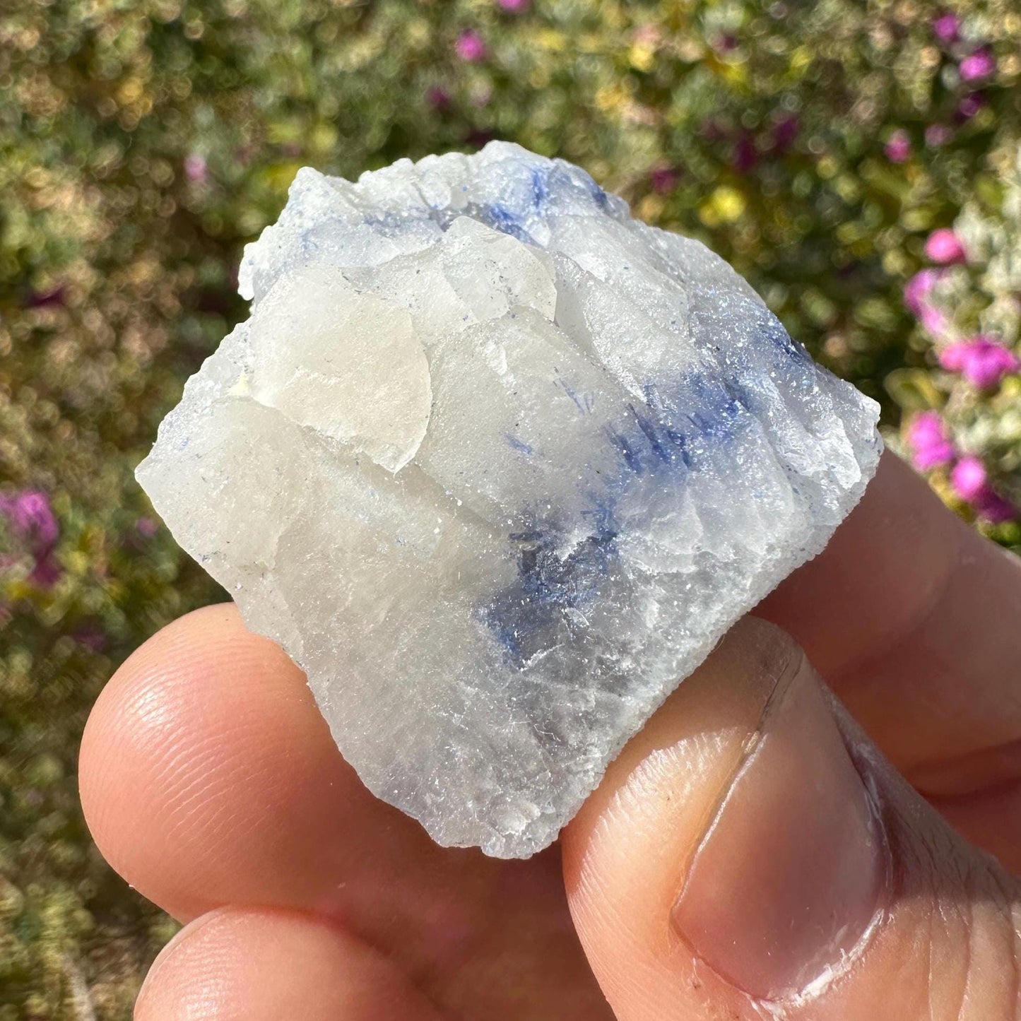 Raw Dumortierite Crystal: Vibrant Blue Mineral Specimen, Bahia Brazil, 27.15 grams