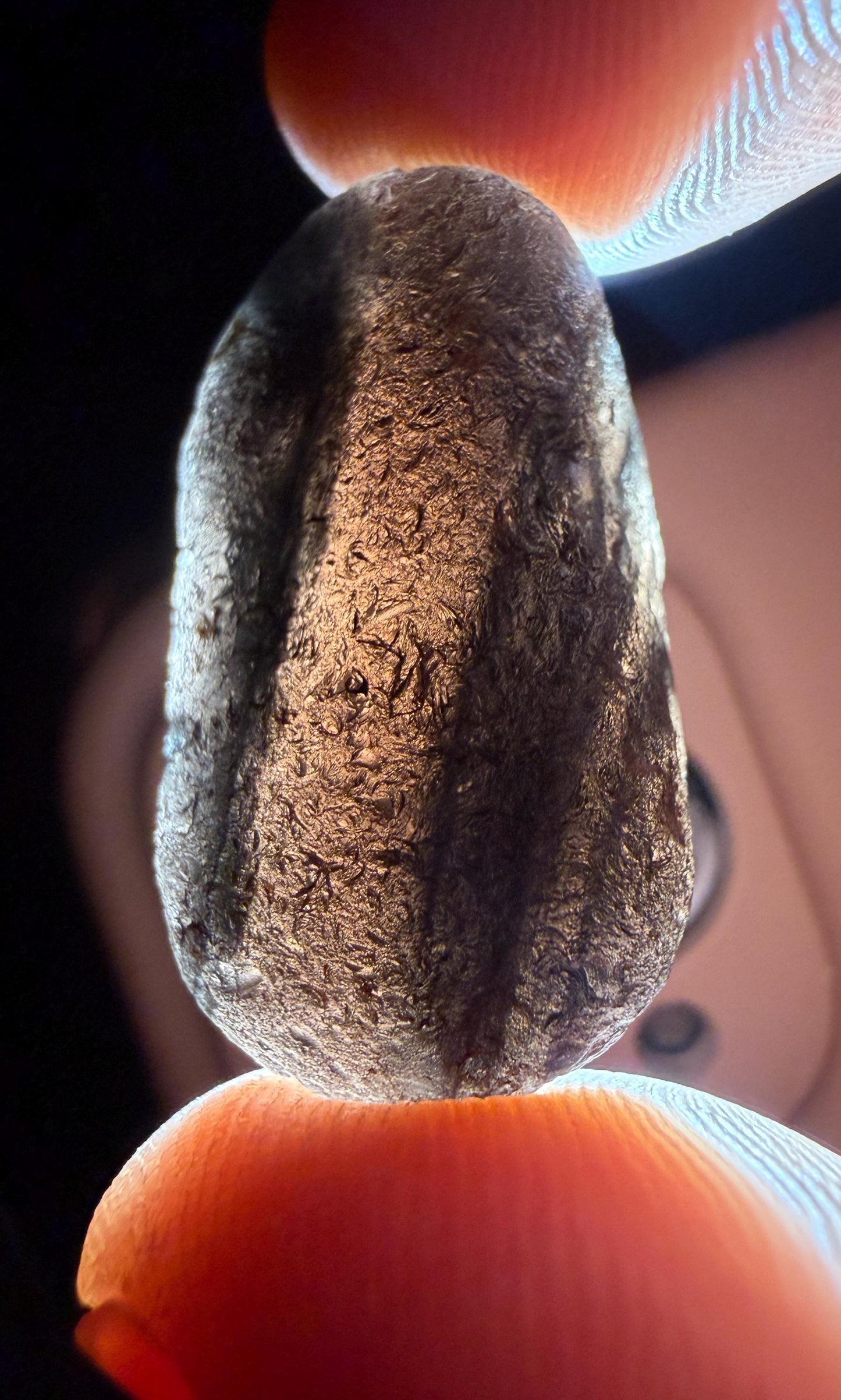Saffordite Stone, Rare Cintamani, Elongated, Arizona, Pseudo Tektite, 8.18 Grams