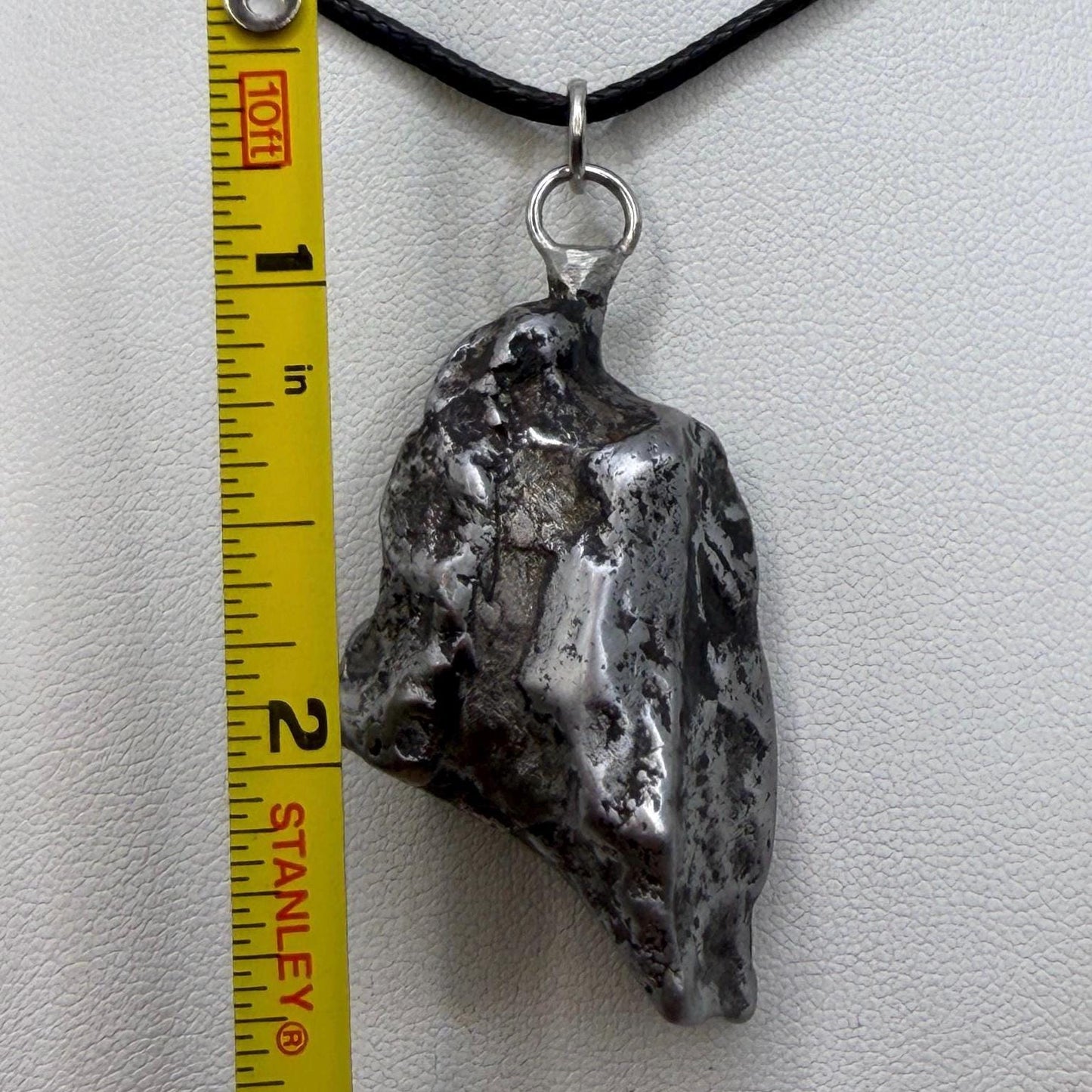 Agoudal Iron Meteorite Pendant: Handmade Astronomy Space Gift, Cosmic Pendant, 42.38 grams