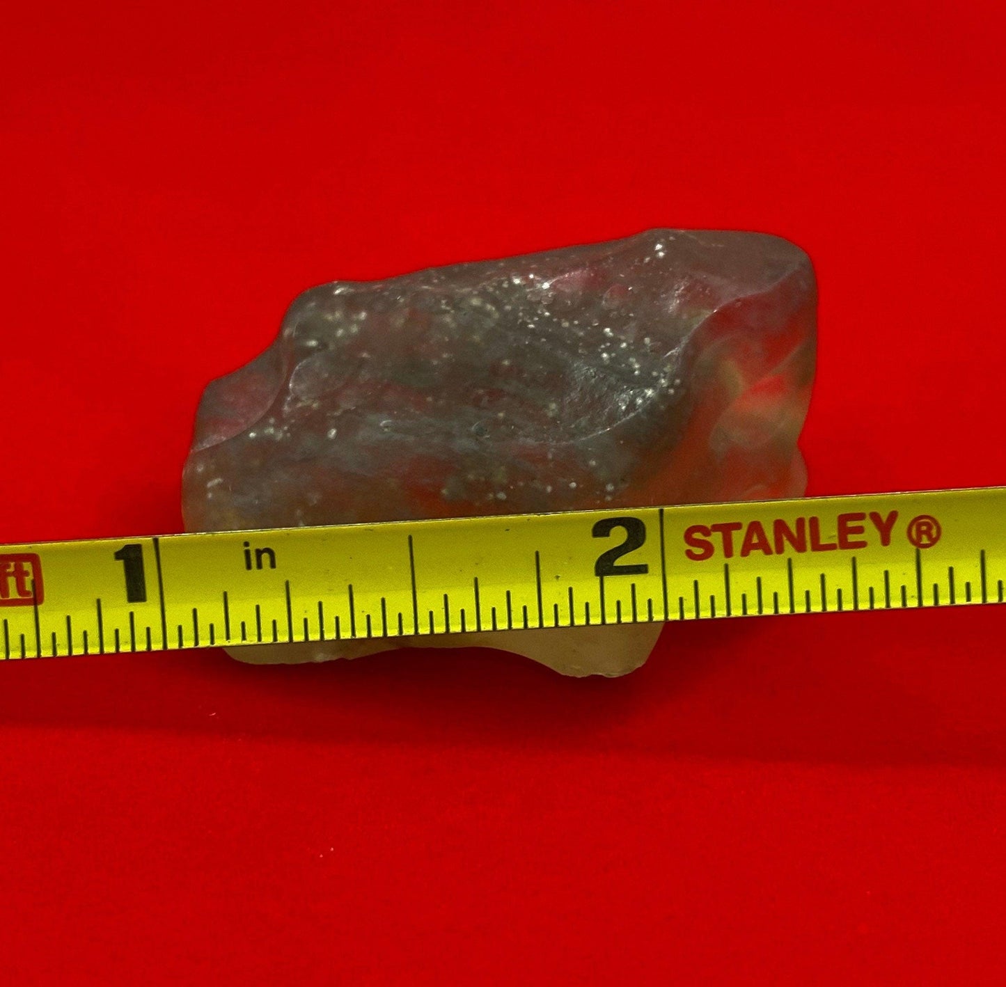 Libyan Desert Glass Tektite: Golden Green Talisman with Sand, 16.13 grams