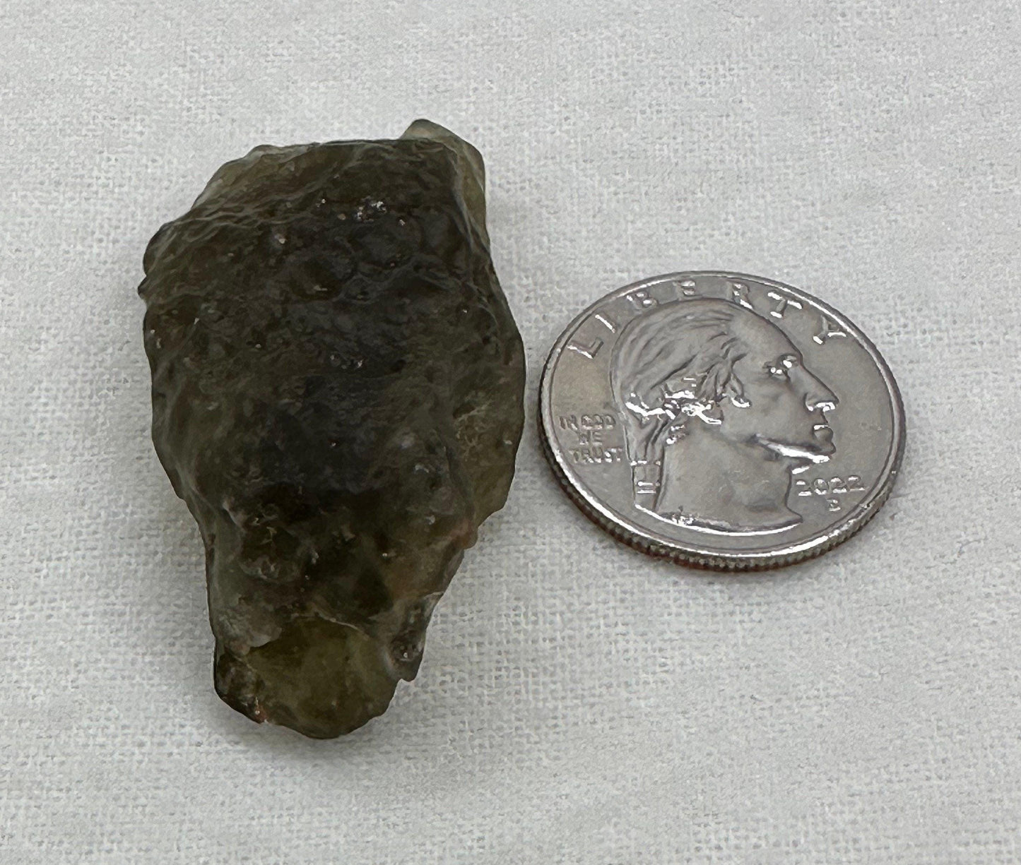 Libyan Desert Glass Tektite: Greenish Gold Talisman, 20.23 grams