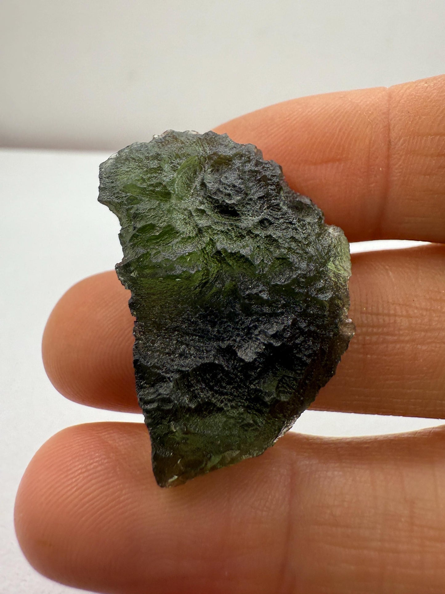 Authentic Moldavite Tektite Specimen, Czech Republic, 8.79 grams
