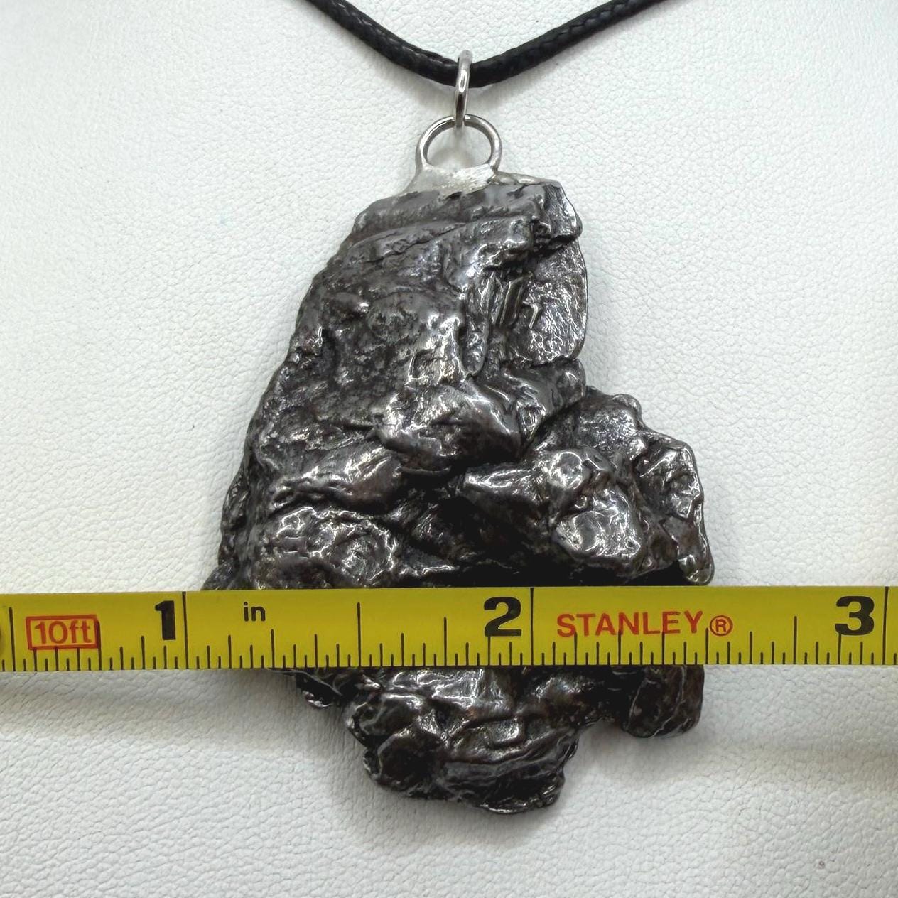 Campo del Cielo Meteorite Pendant: Authentic Iron Meteorite Jewelry, 52.71g
