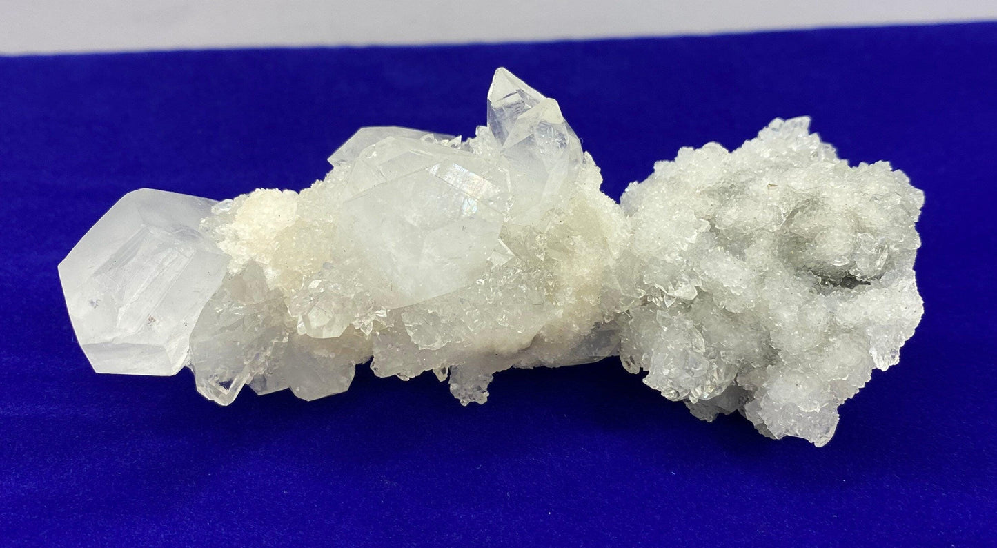 Apophyllite Stalactite Crystal Cluster: Reiki Meditation Stone, 128 grams