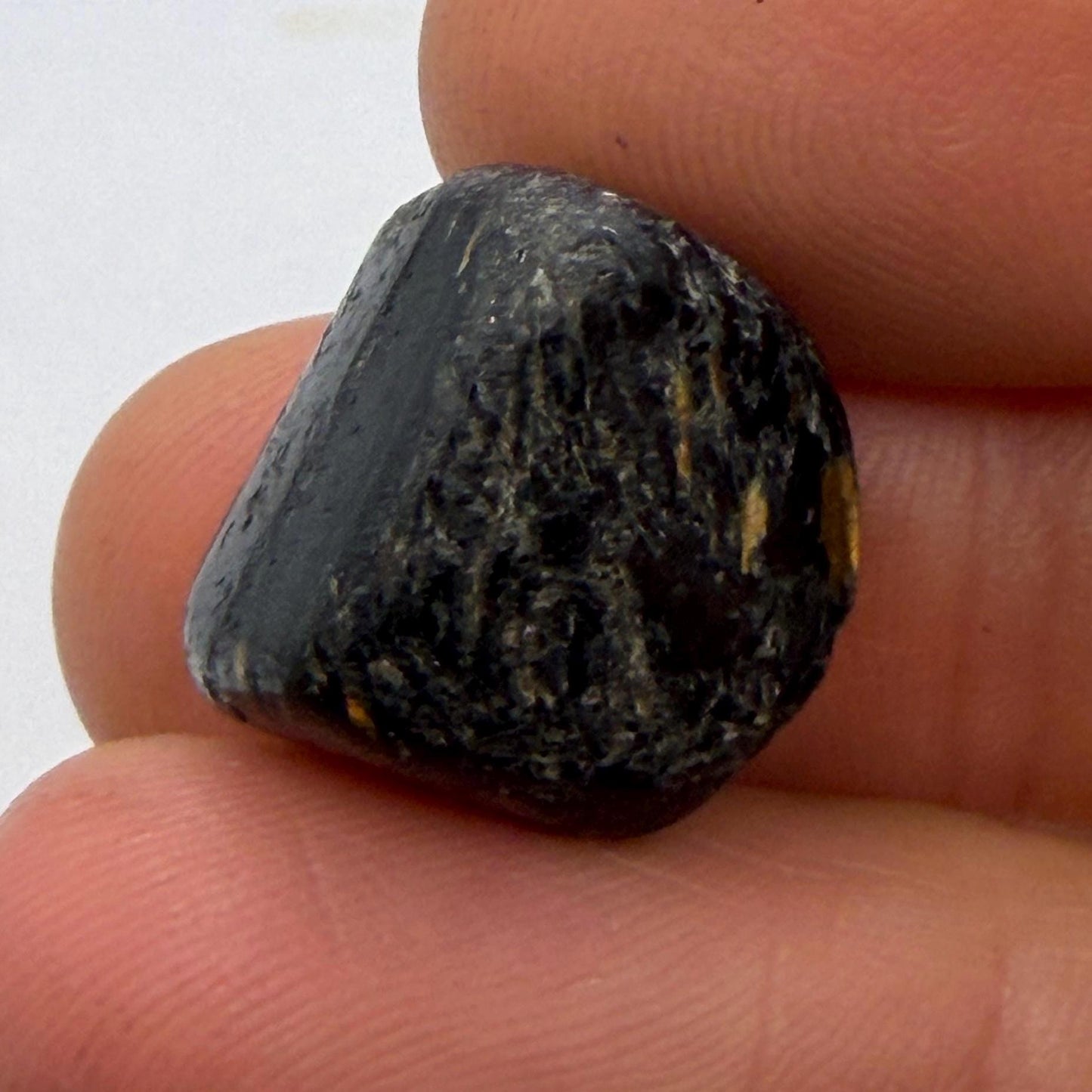 Greenland Nuummite Stone: Reiki Healing Stone, Protection Talisman, 5.25 grams