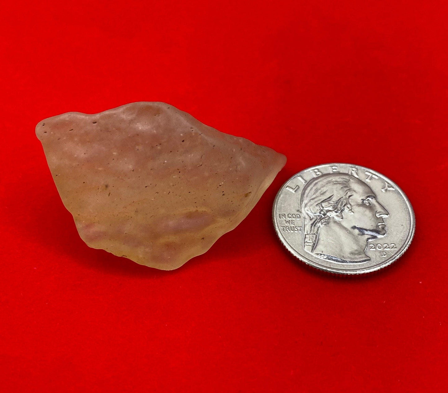 Libyan Desert Glass: Golden Tektite Talisman, 20.20 grams