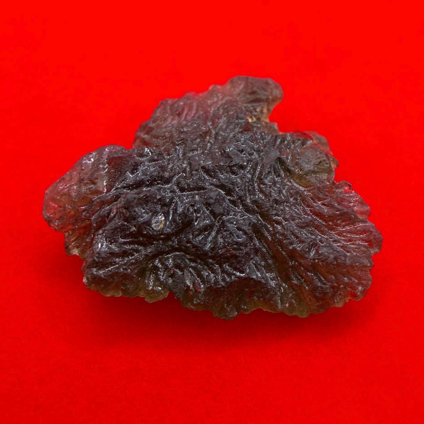 Authentic Moldavite Tektite Specimen, Reiki Healing Crystal, 4.54g/22.7ct