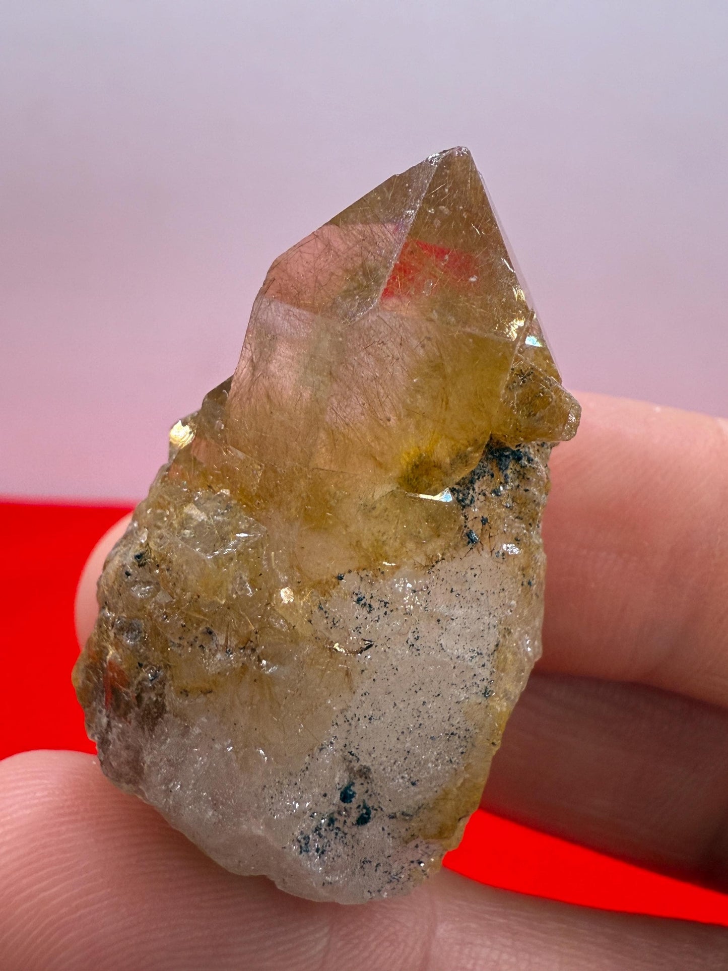 Golden Rutilated Quartz Crystal: Brazilian Fine Crystal, 18.98g