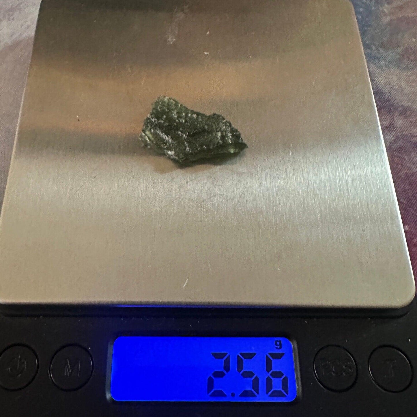 Moldavite Tektite Specimen: Authentic Tektite, 2.56g/12.8ct
