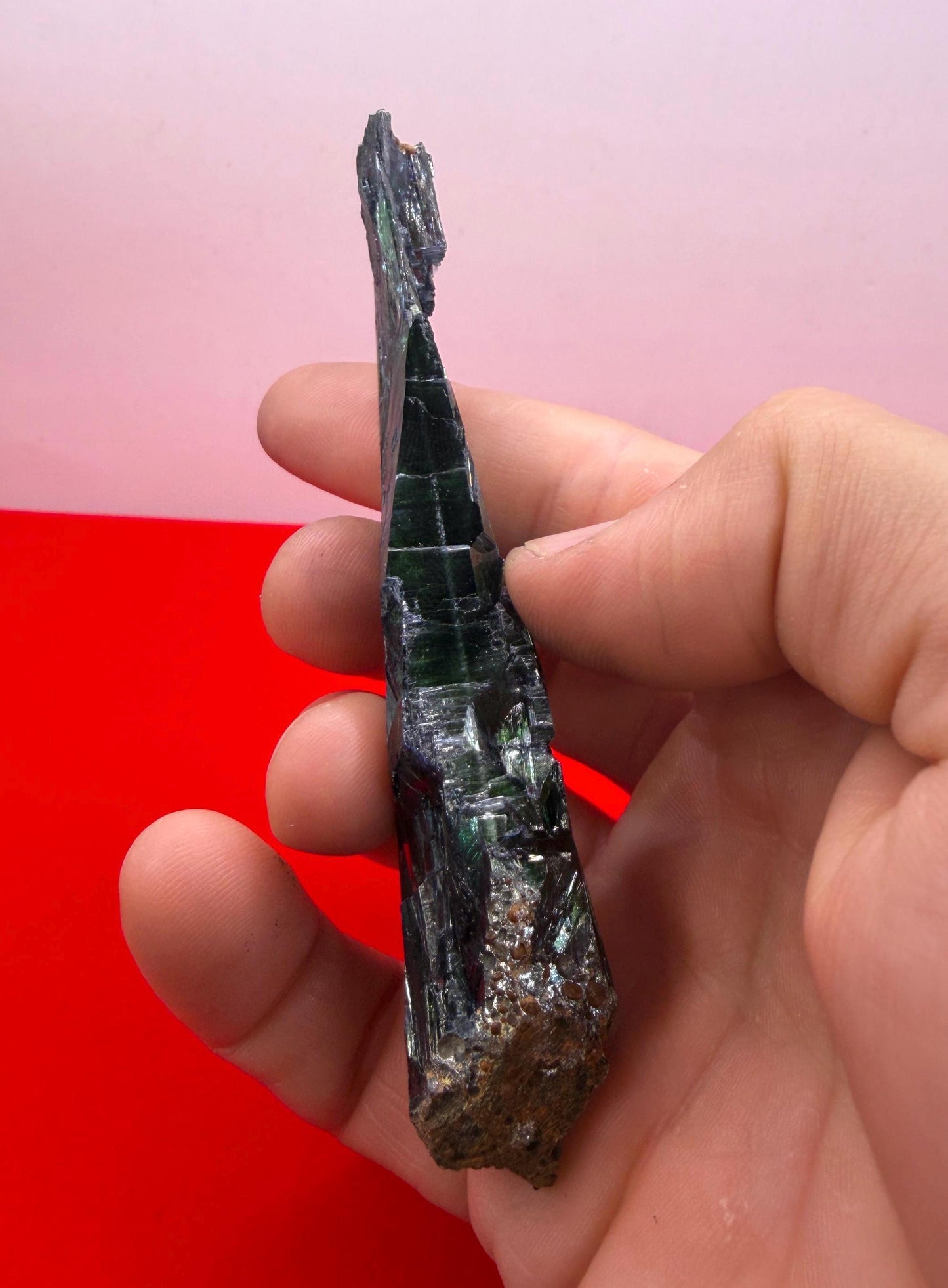 Rare Brazilian Vivianite Crystal: Reiki Energy Stone, Collector's Gem, 39.41g/197.05ct