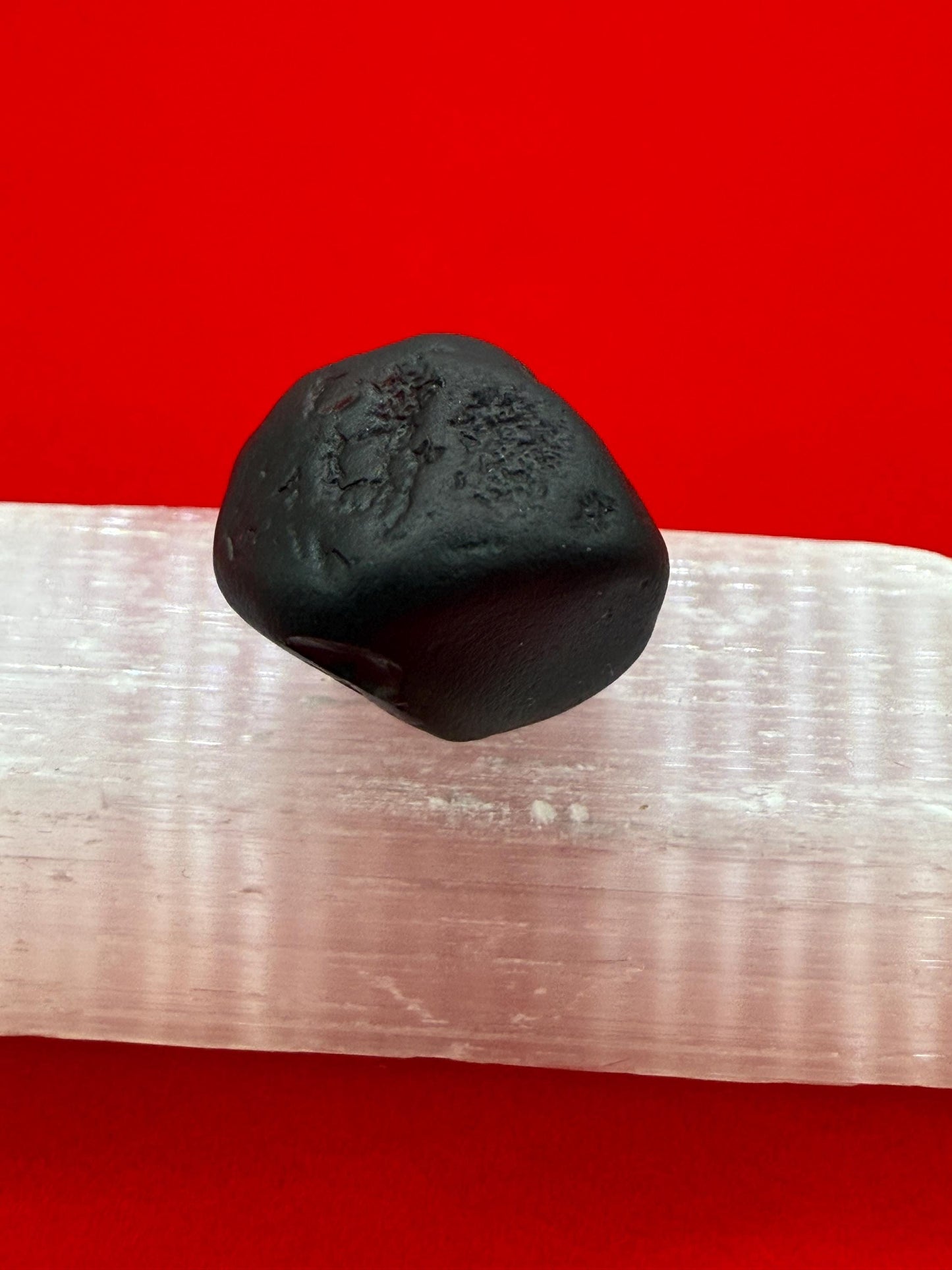 Saffordite Cintamani Stone: Rare Arizona Pseudo-Tektite, 2.04 Grams