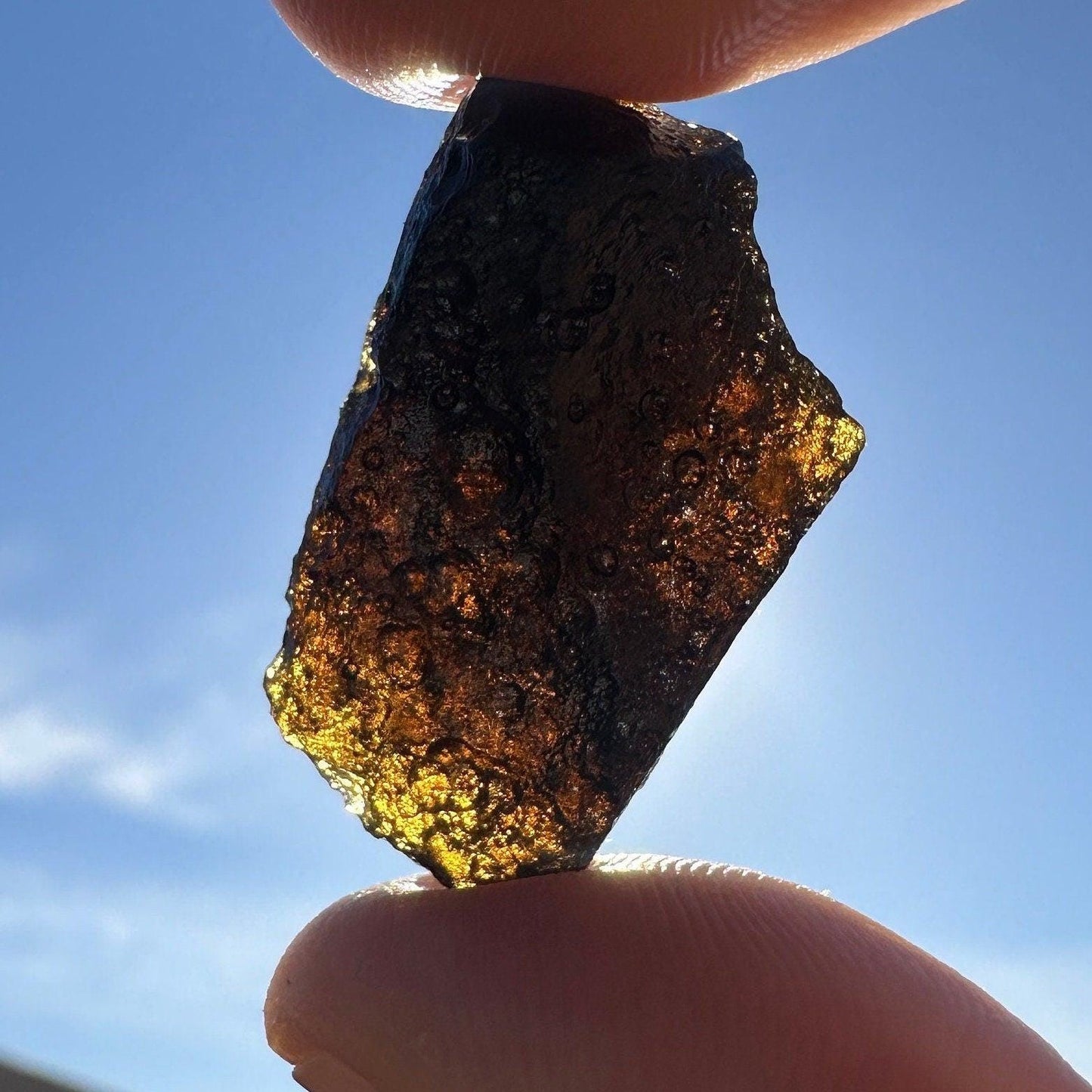 Indochinite Tektite: Indonesia, Authentic Tektite, Energy Work, 4.17 grams
