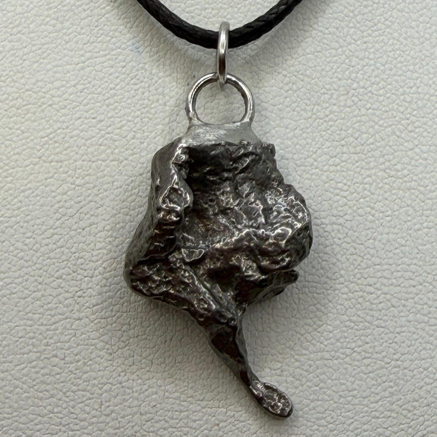 Gebel Kamil Iron Meteorite Pendant, 9.26 grams, Egypt, Authentic Meteorite
