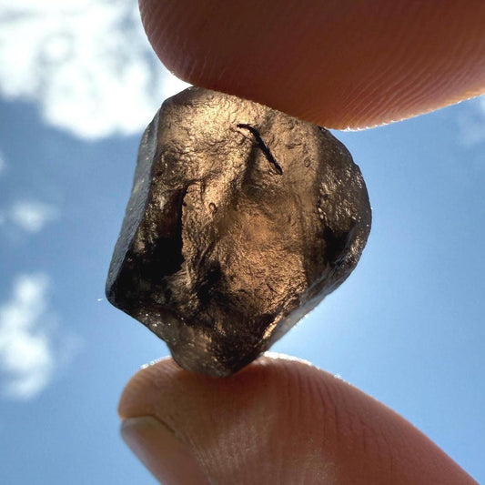 Saffordite Cintamani Stone Specimen: Rare Arizona Pseudo-Tektite, 3.90 grams
