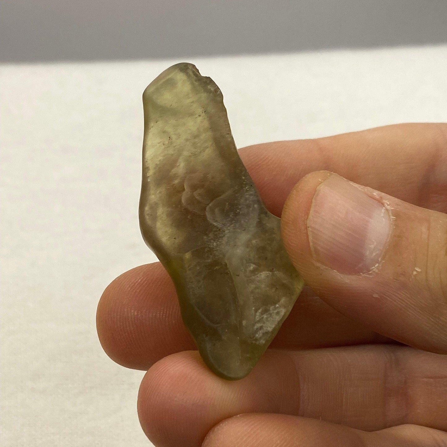 Libyan Desert Glass Tektite: Greenish Gold Specimen, 14.00 grams