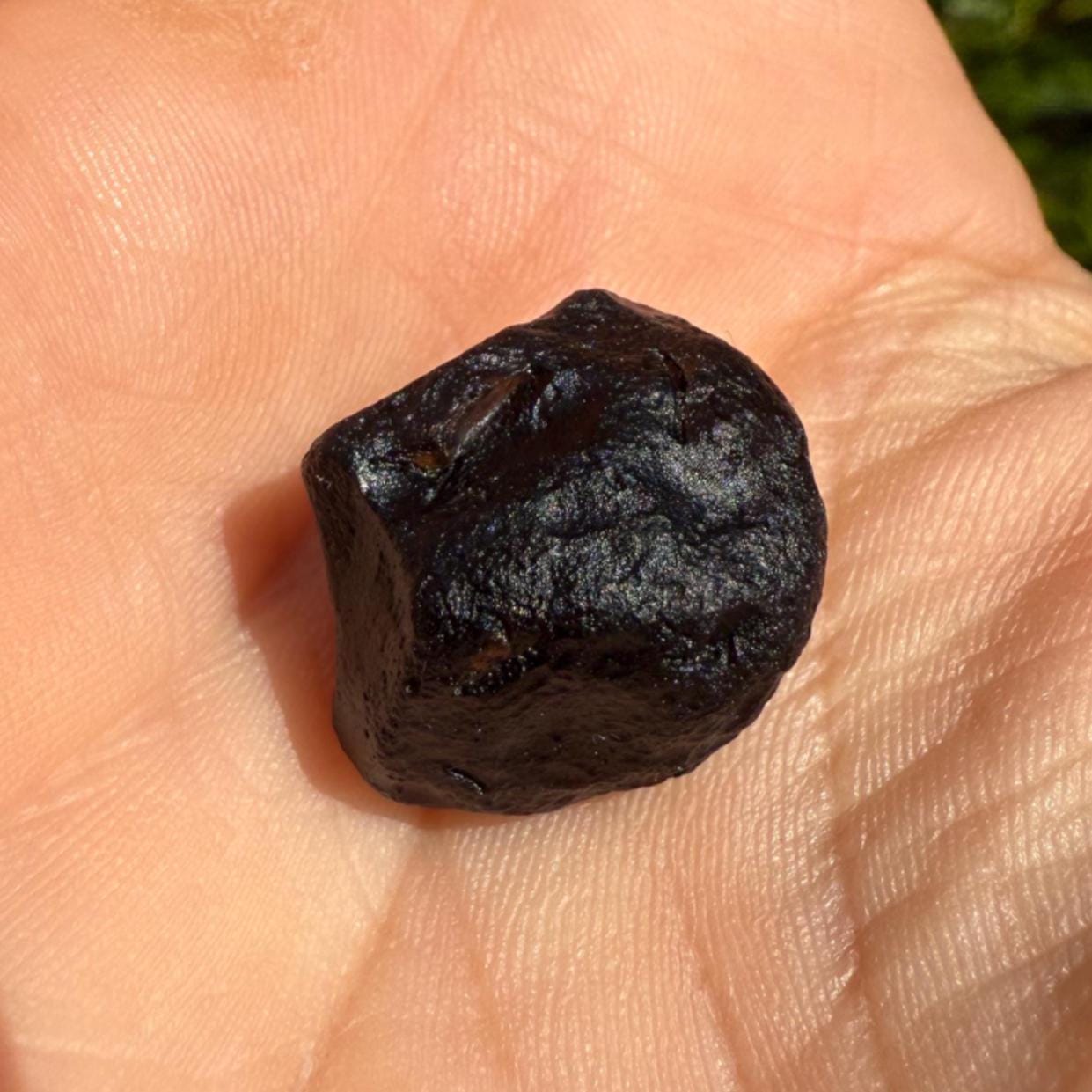 Saffordite Cintamani Stone Specimen: Rare Arizona Pseudo-Tektite, 3.90 grams