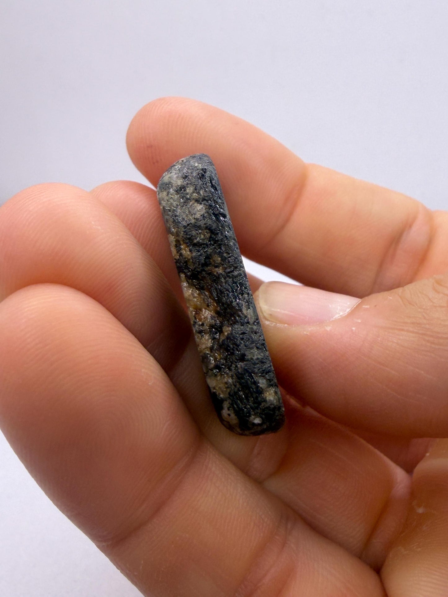 Rare Nuummite Crystal Finland, Genuine Sorcerer’s Stone, Iridescent Stone, 13.73g