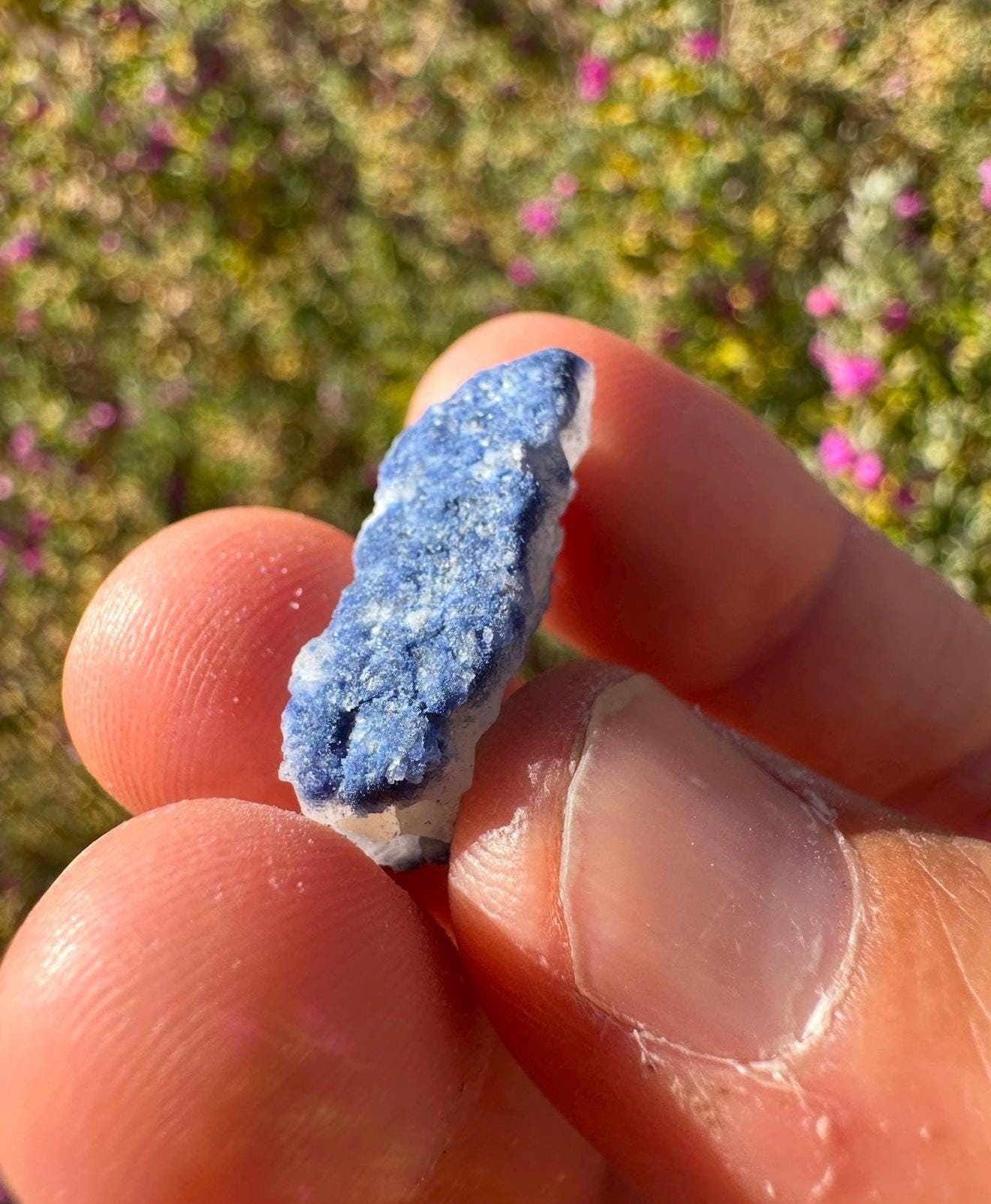 Raw Dumortierite Crystal, Vibrant Blue Mineral Specimen, Bahia Brazil
