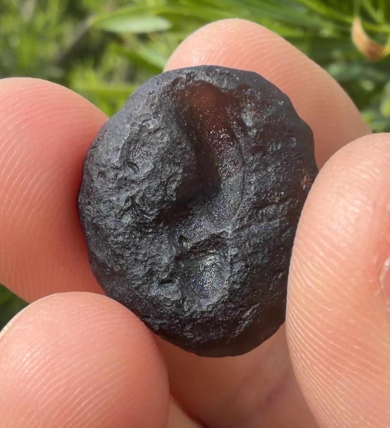 Saffordite Stone, Rare Cintamani, Arizona Tektite, 5.79 Grams