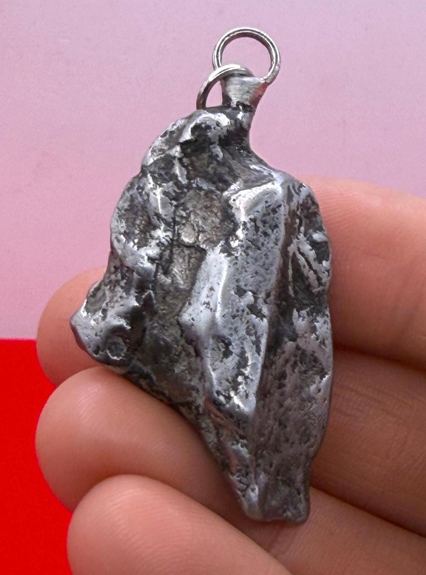 Agoudal Iron Meteorite Pendant: Handmade Astronomy Space Gift, Cosmic Pendant, 42.38 grams