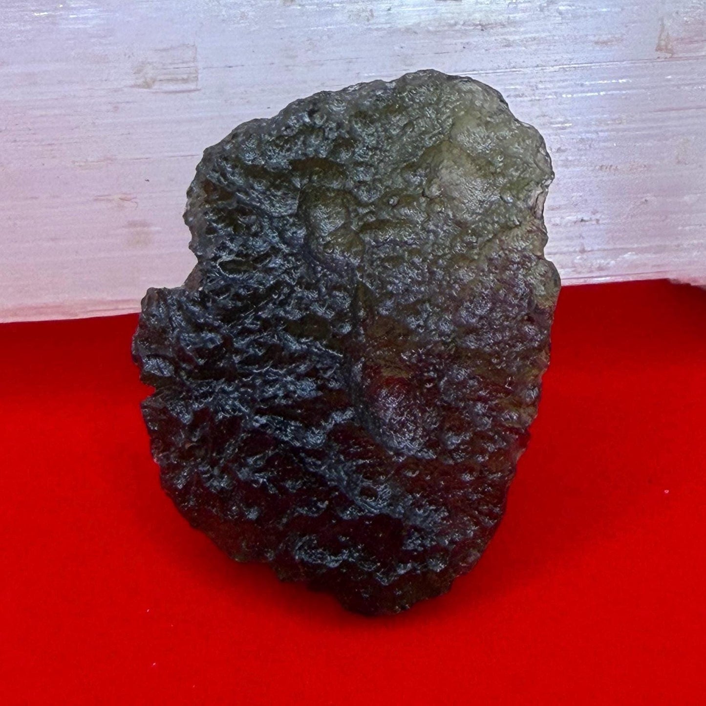 Authentic Moldavite Tektite Specimen: 4.37 grams, Reiki Talisman