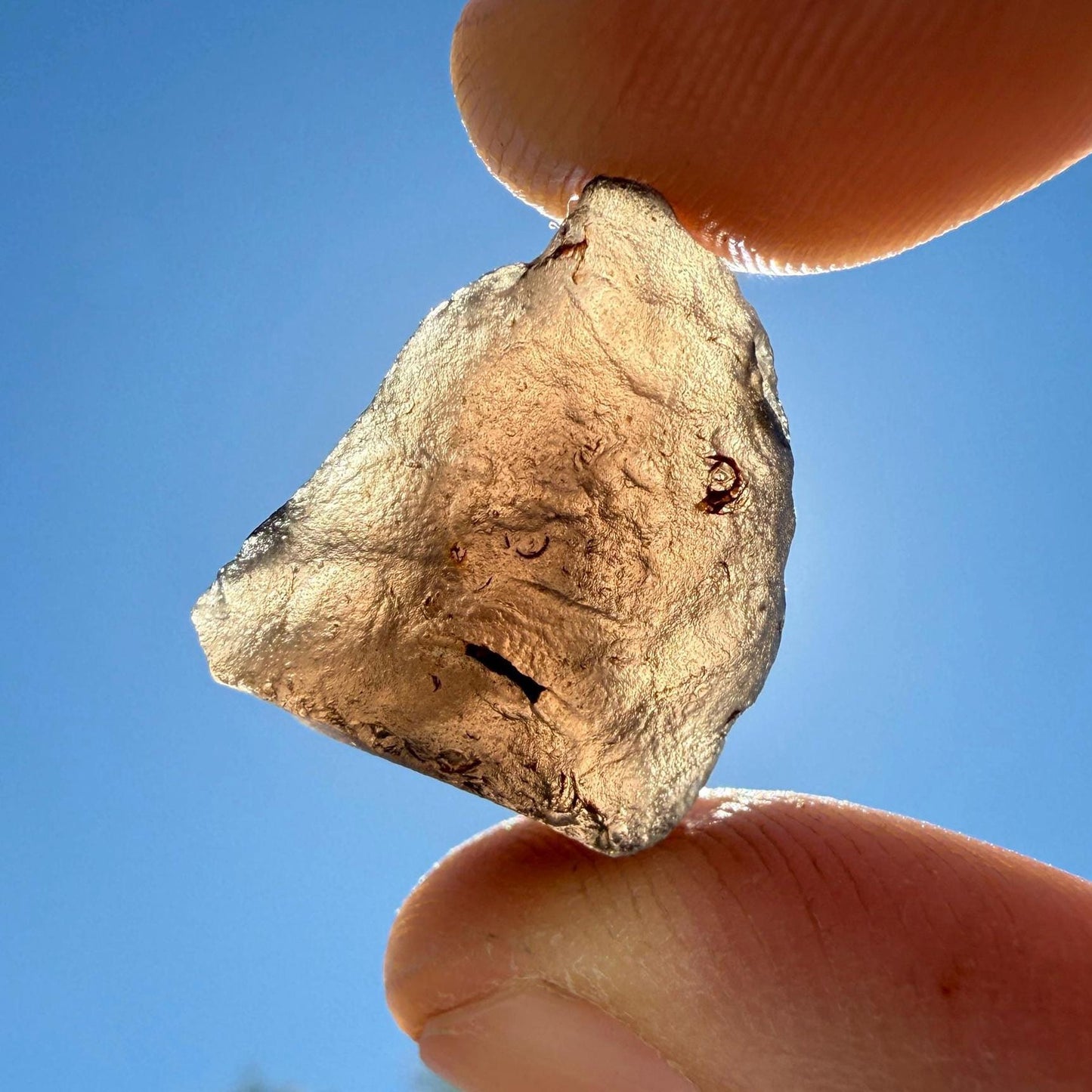 Saffordite Cintamani Stone Specimen: Rare Arizona Pseudo-Tektite, 4.27 grams