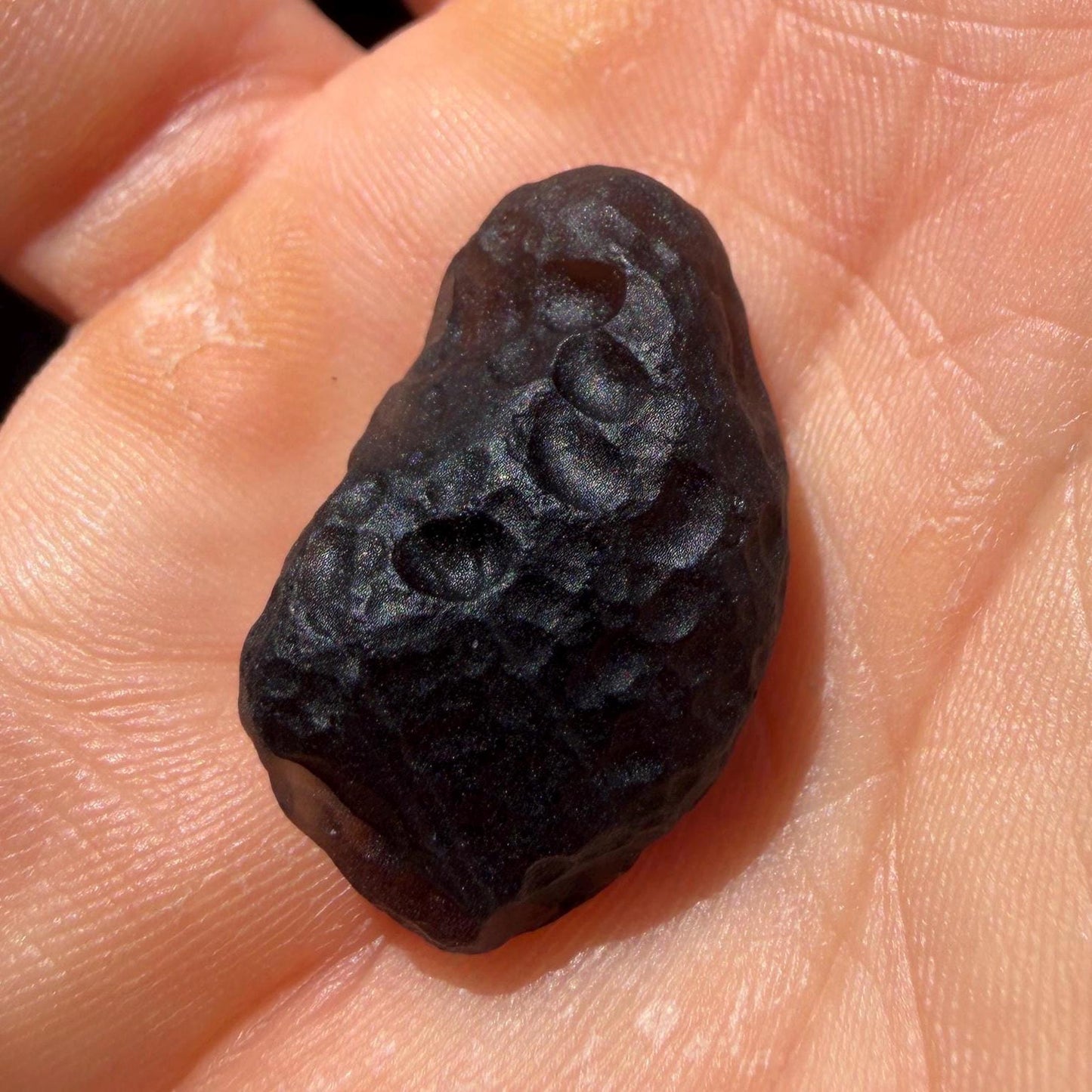 Saffordite Stone: Rare Cintamani, Arizona Tektite - 4.40 Grams