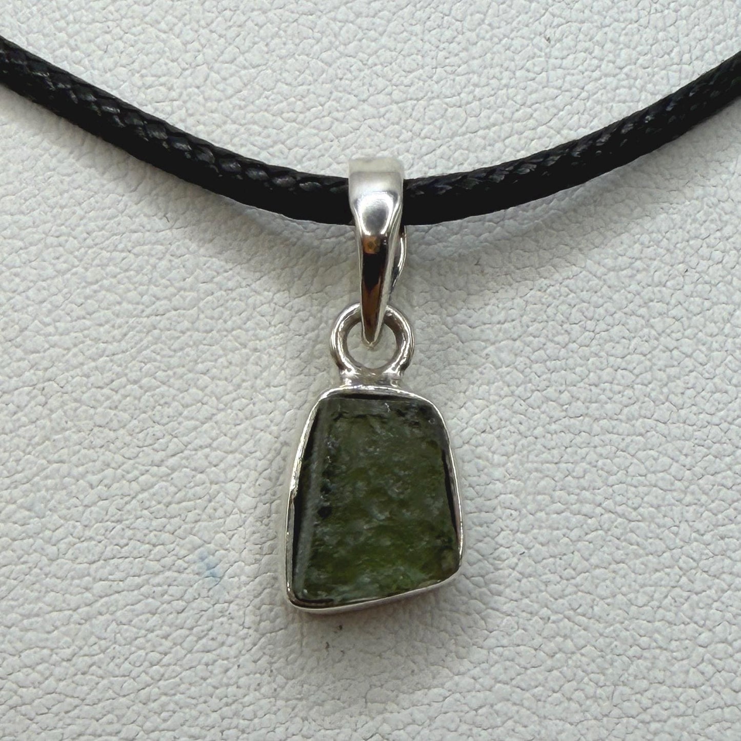 Authentic Moldavite Tektite Pendant: Czech Republic, Reiki Energy, 1.55 gram