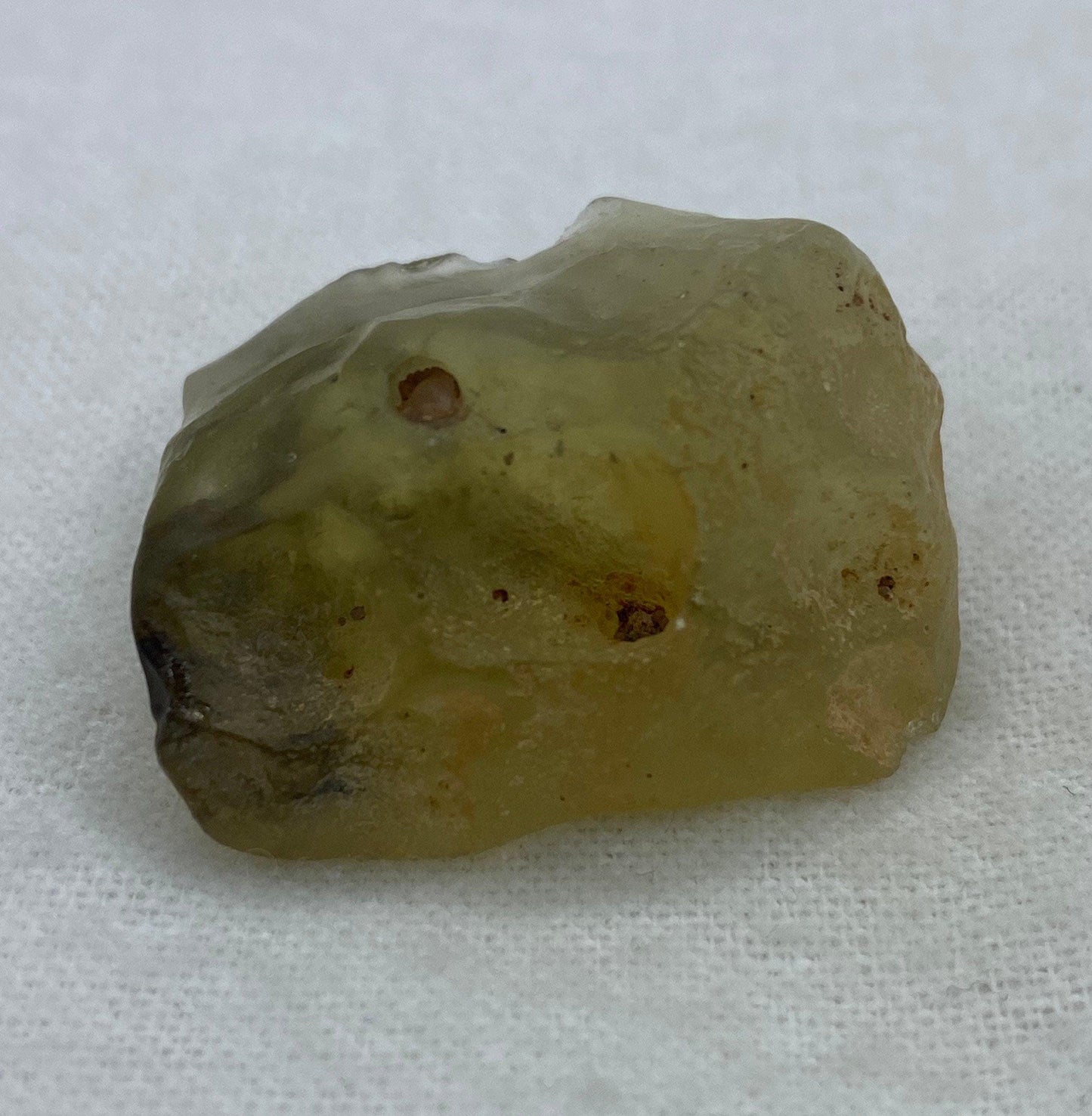Libyan Desert Glass Tektite: Golden Crystal Talisman, 19.45 grams