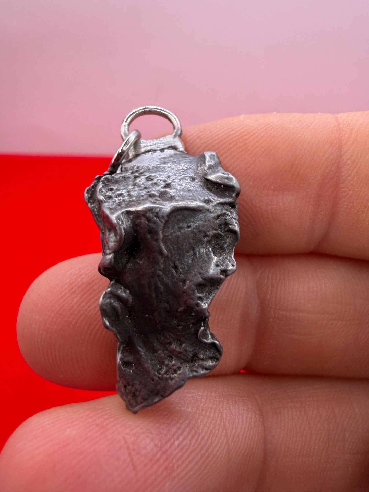 Sikhote-Alin Iron Meteorite Pendant: Astronomy Space Gift, 8.93g
