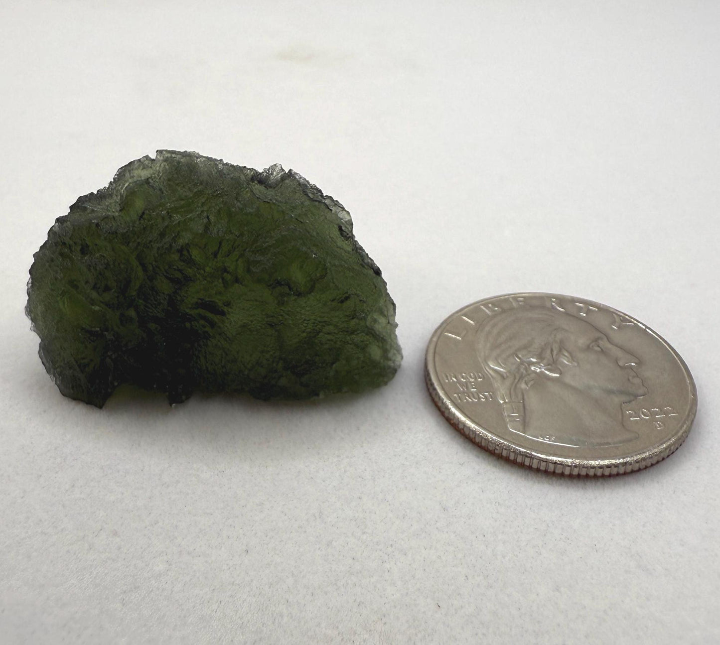 Authentic Moldavite Tektite Specimen, Czech Republic, 8.79 grams