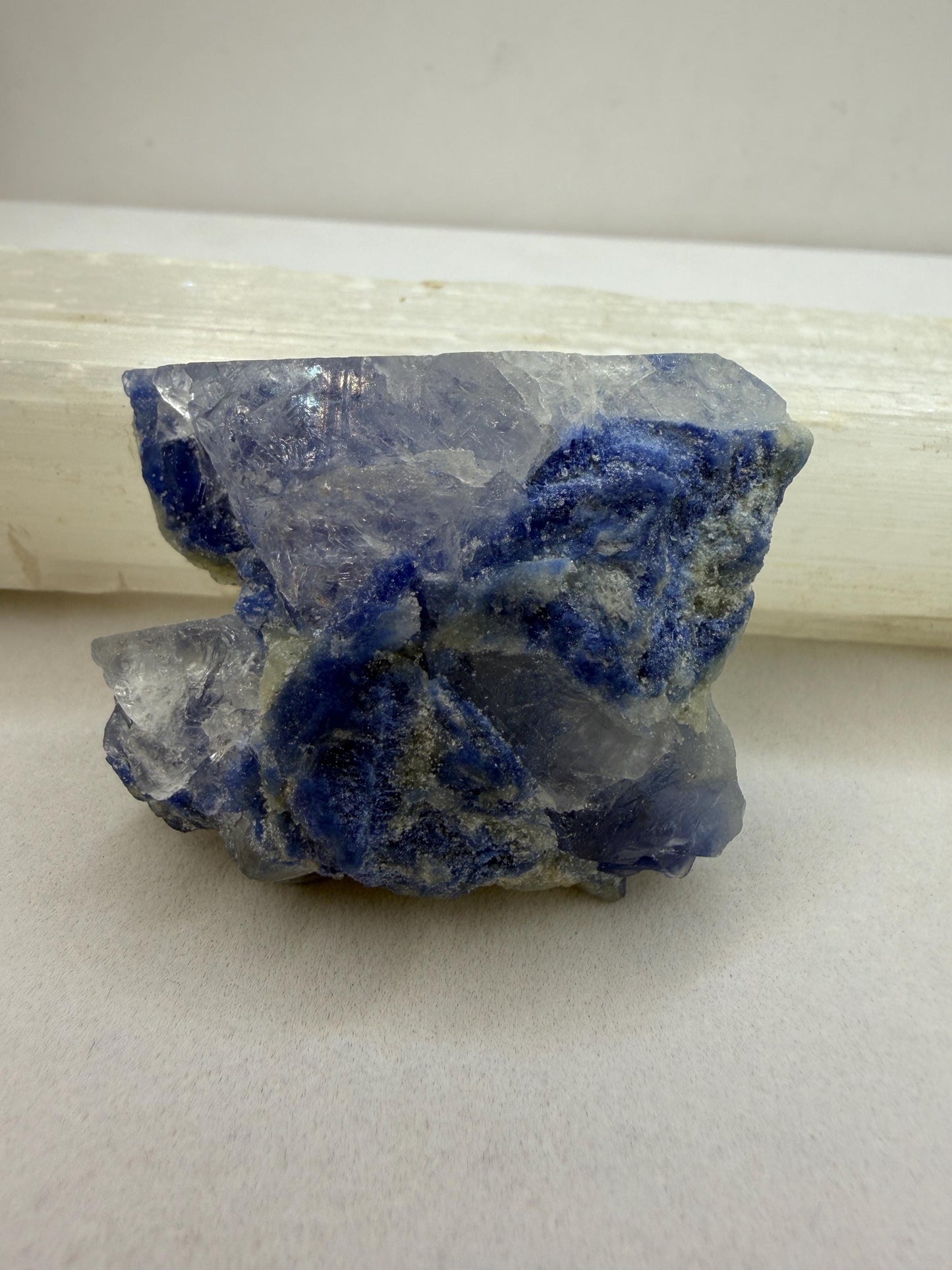 Brazilian Blue Dumortierite, Natural Specimen, Reiki, 37.73g/188.65ct