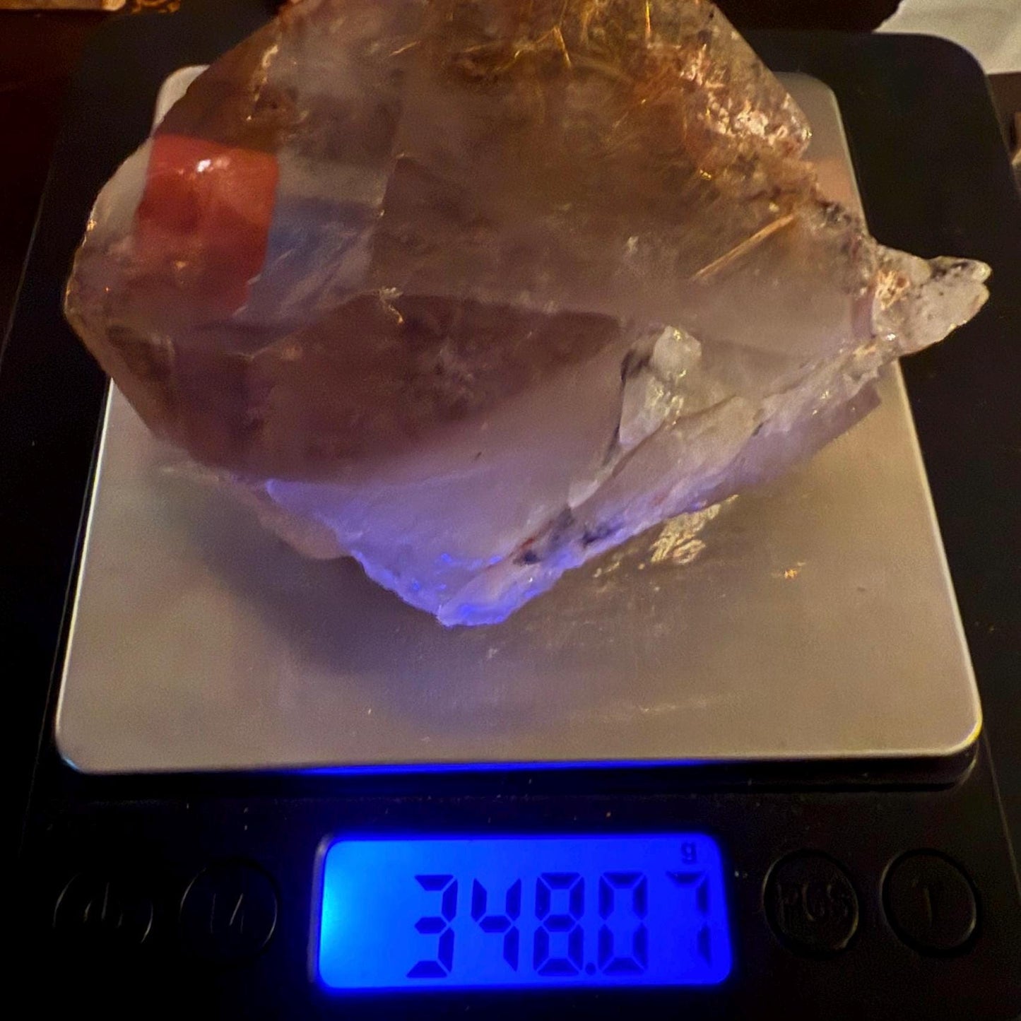 Rare Golden Rutilated Quartz Crystal: Brazilian Fine Crystal, 348g