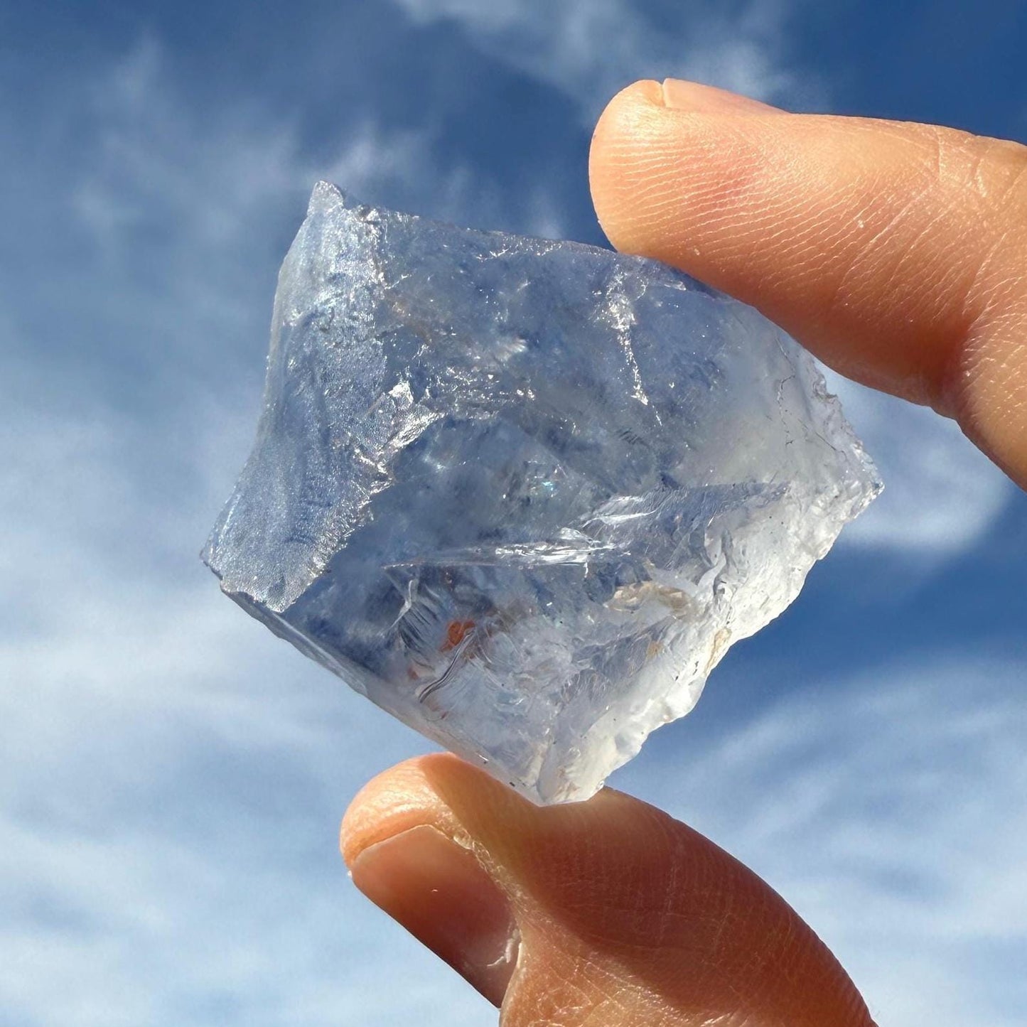 Blue Dumortierite Crystal: Brazilian Crystal for Reiki and Meditation, 23.70g/118.5ct