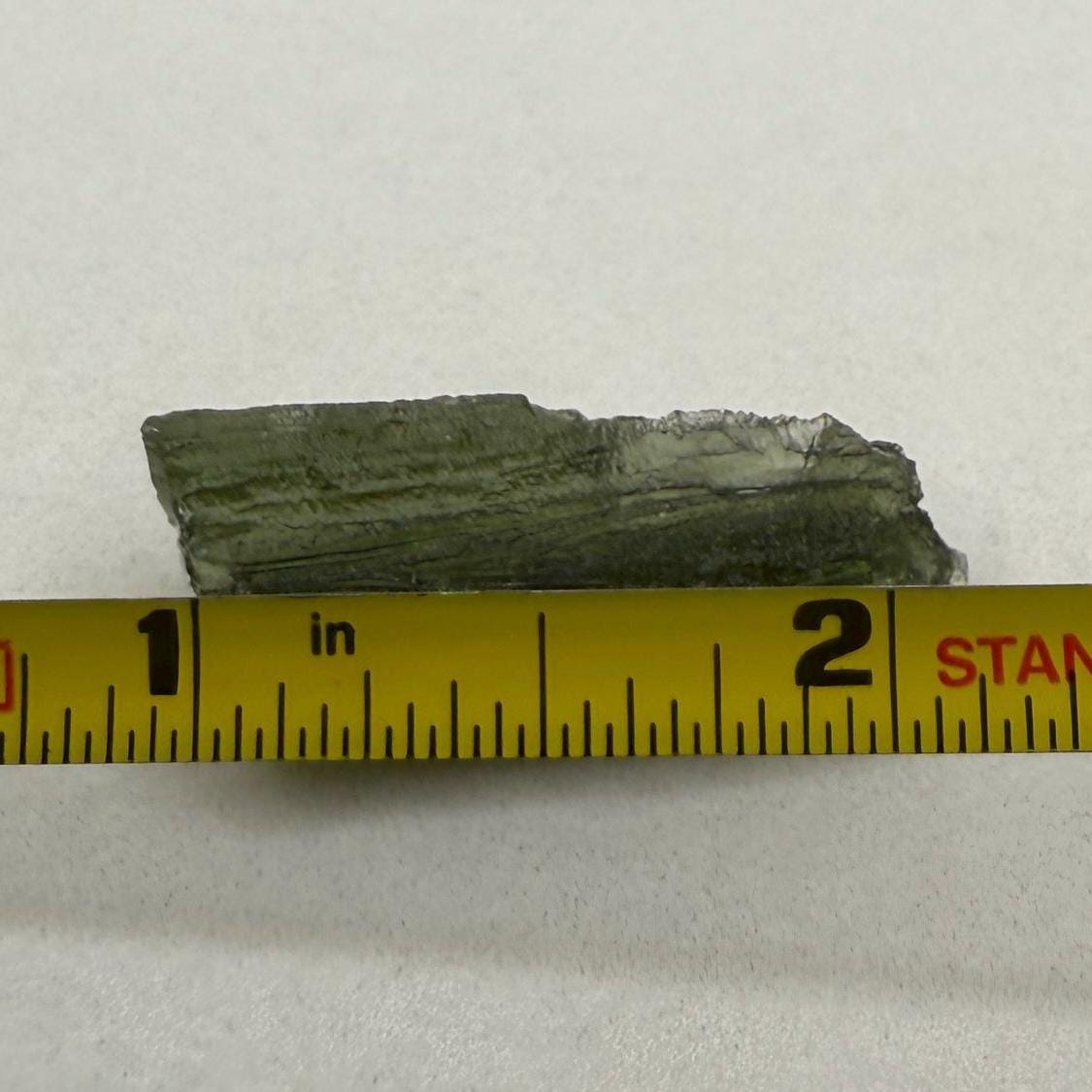 Moldavite Tektite Specimen, Natural Hole, Czech Republic (3.82 grams)