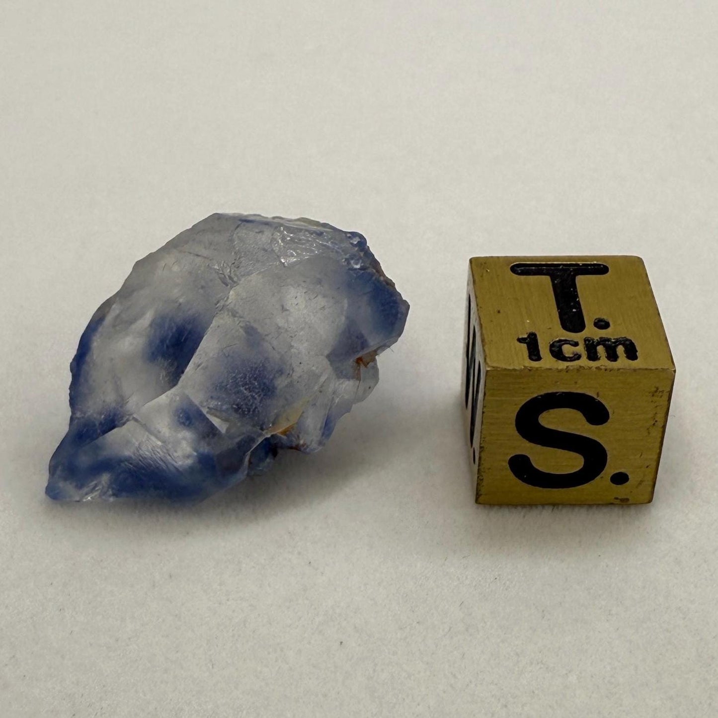 Rare Blue Dumortierite Crystal: Brazilian Gemstone for Reiki and Meditation, 4.43g/22.15ct