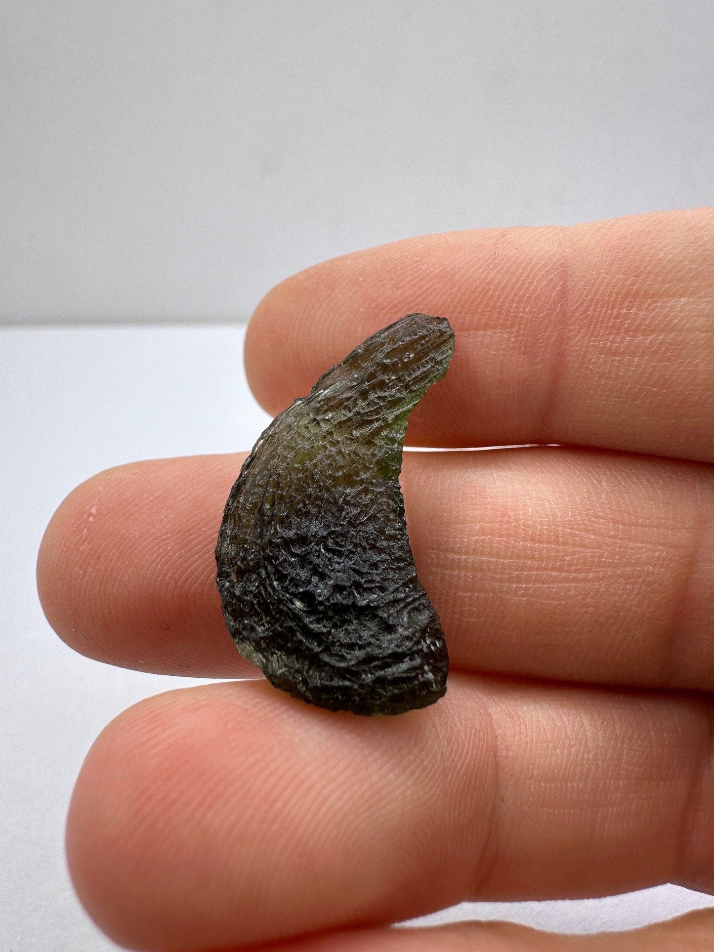 Authentic Moldavite Crystal Specimen, Czech Tektite (3.05 grams|15.25 carats)