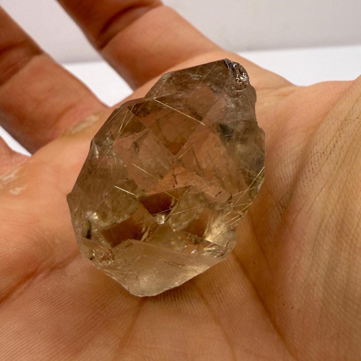 Golden Rutilated Quartz Crystal: Brazilian Fine Crystal, 19.89 grams