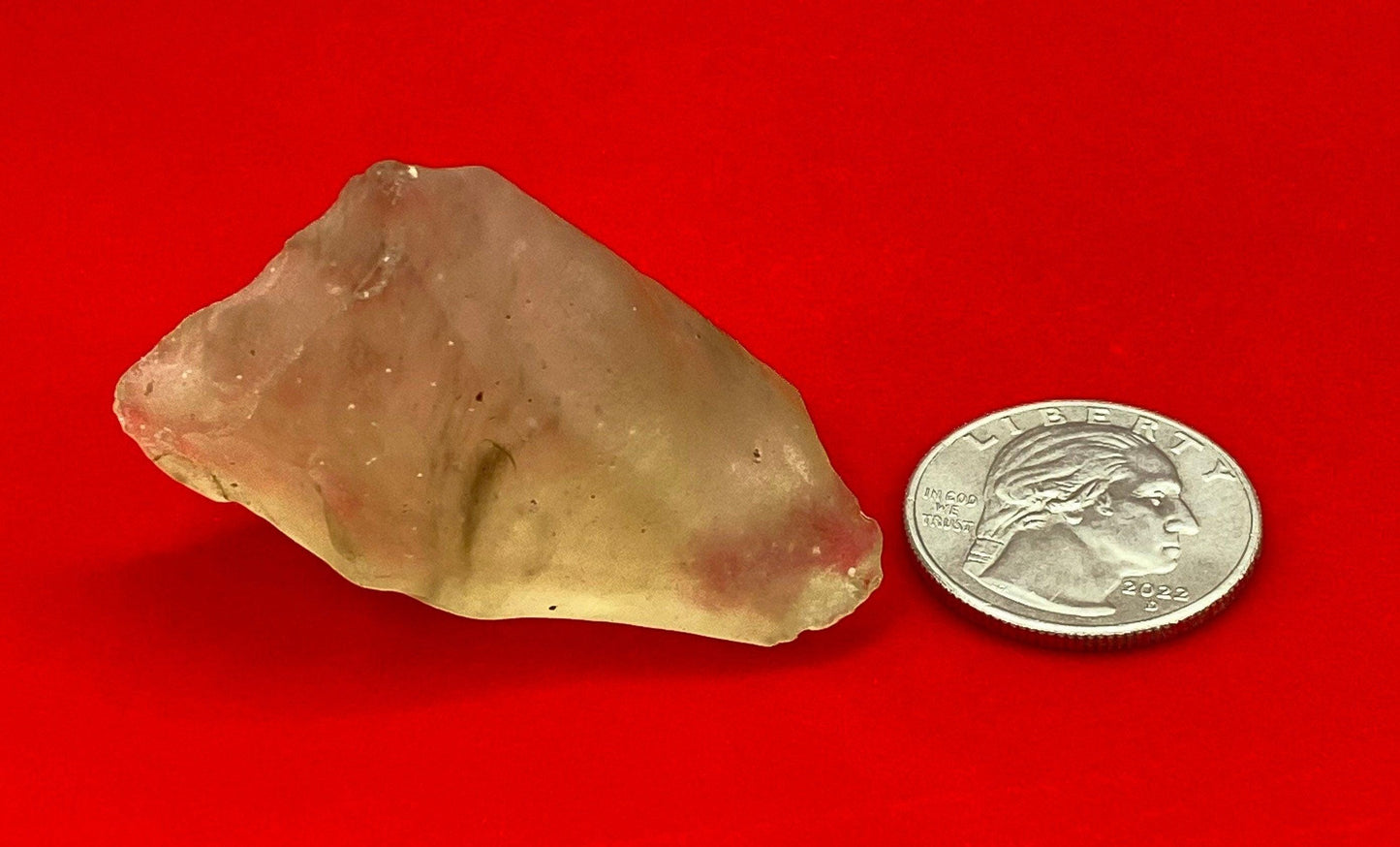 Rare Libyan Desert Glass: Golden Tektite Talisman, 28.52g