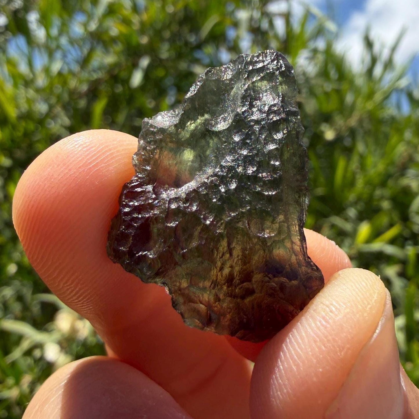 Authentic Moldavite Tektite Specimen, Czech Republic, 4.10 grams