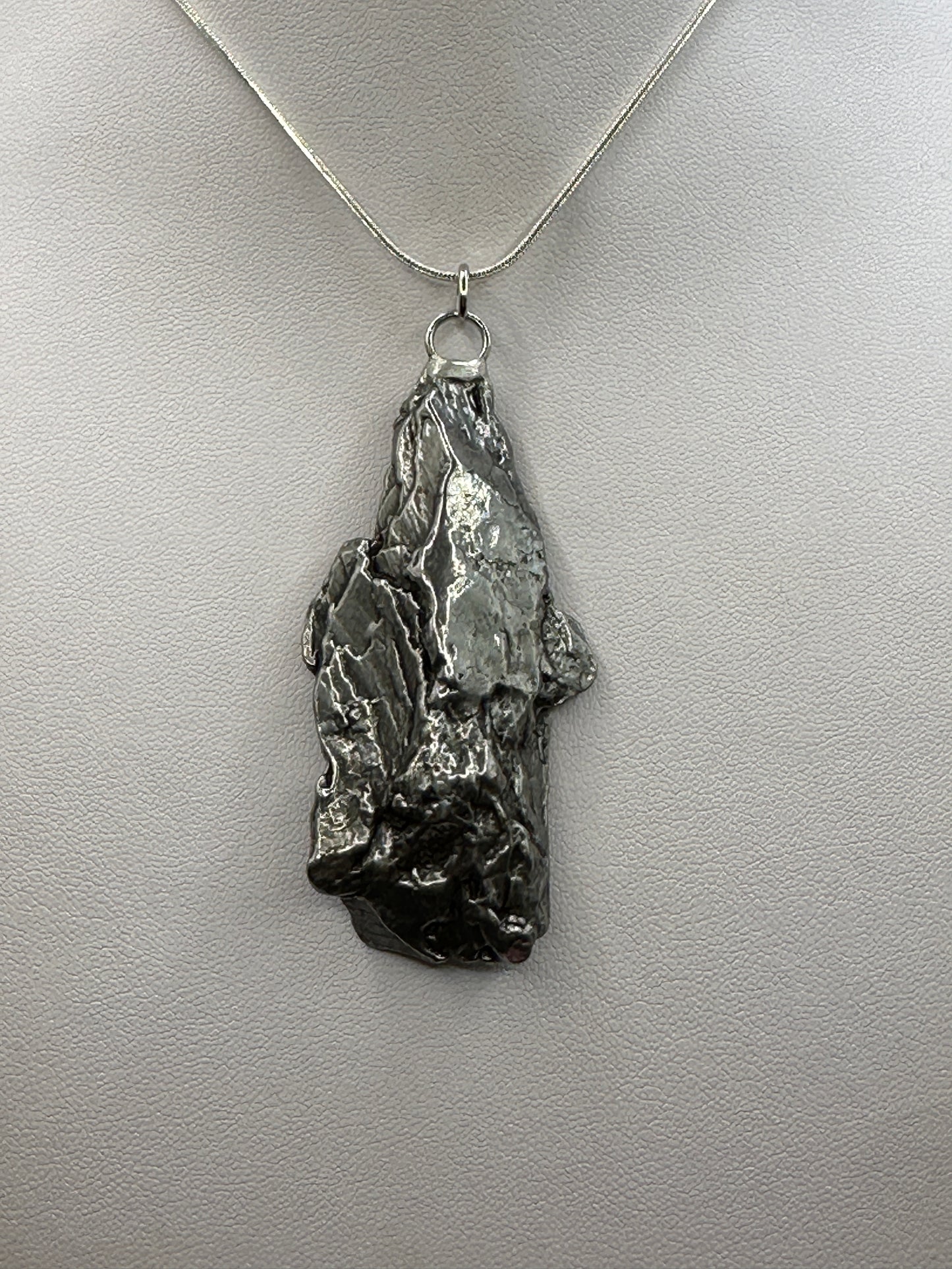 Beautiful Meteorite Campo del Cielo Pendant 56.05 Grams, Astronomy Gift, Authentic Meteorite, Meteorite Jewelry, Meteorite Pendant, COA